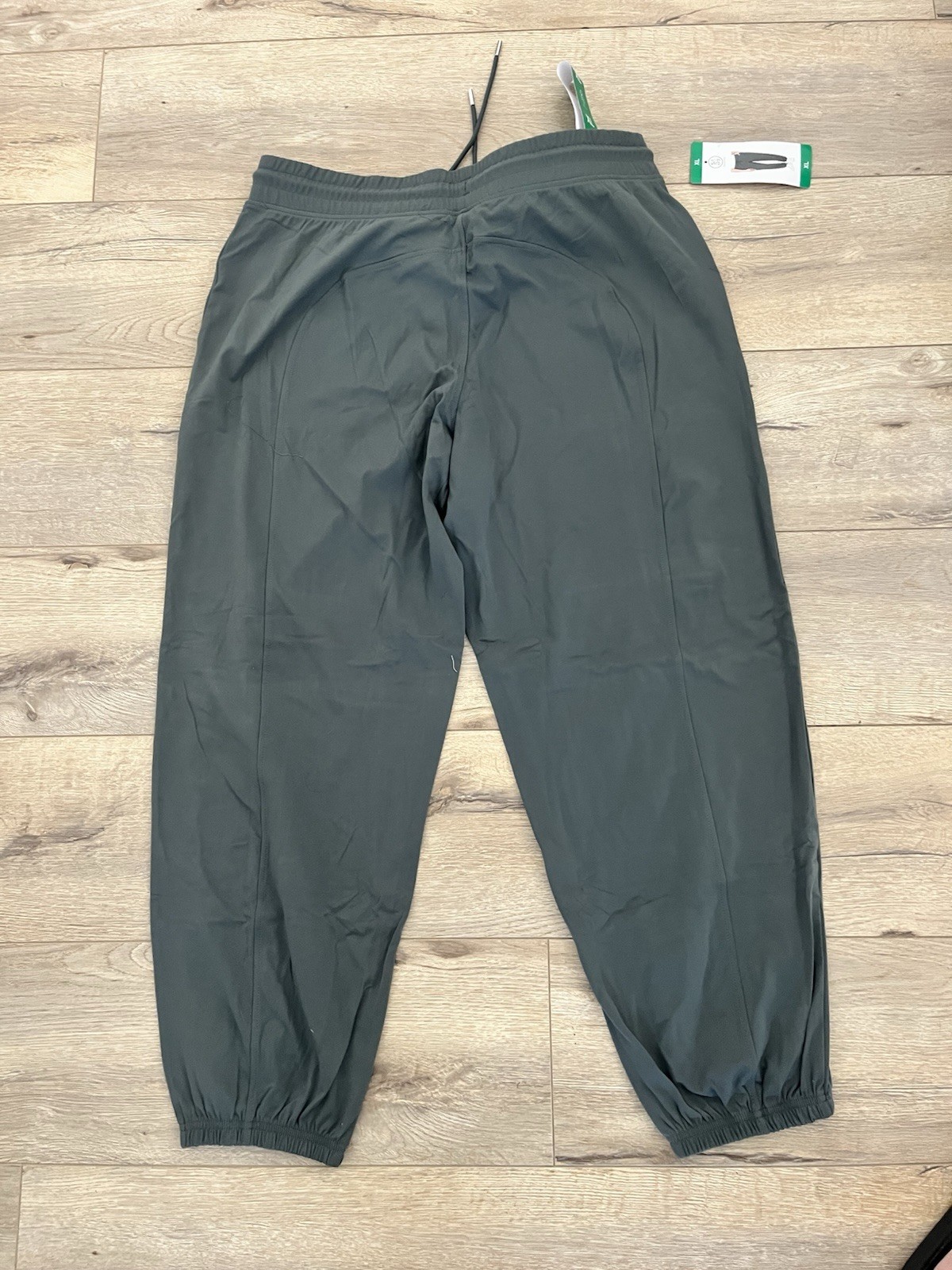 Sage Collective Women’s Relaxed Jogger Pants Super Soft Green XL Pockets Comfy