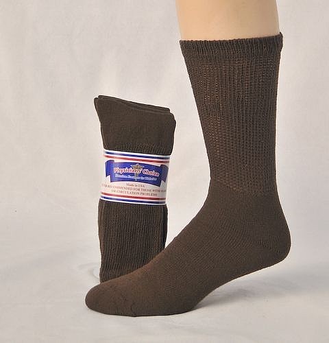 FREE Ship 6 Pairs BIG MENS Physicians Choice Cushioned Diabetic Crew Socks 12-15
