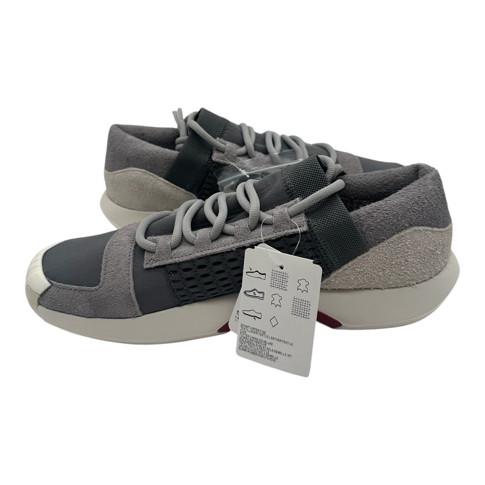 Adidas Crazy 1 ADV A D Gilbert ArenasShoes Mens Sz 10 Grey/White Sneakers CQ1868