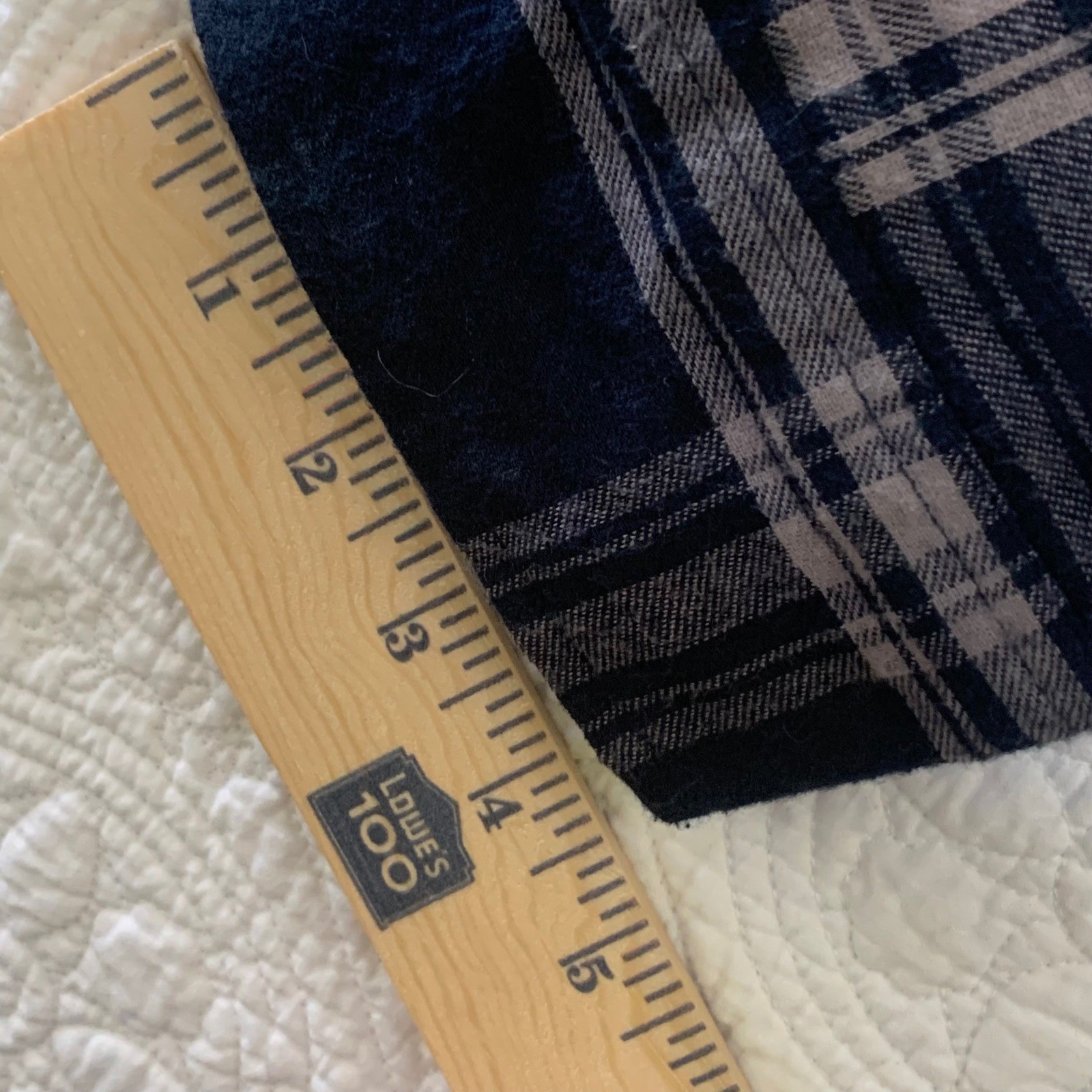 Weatherproof Vintage Mens Sherpa Lined Flannel Hooded Shirt Jacket Navy Grey L
