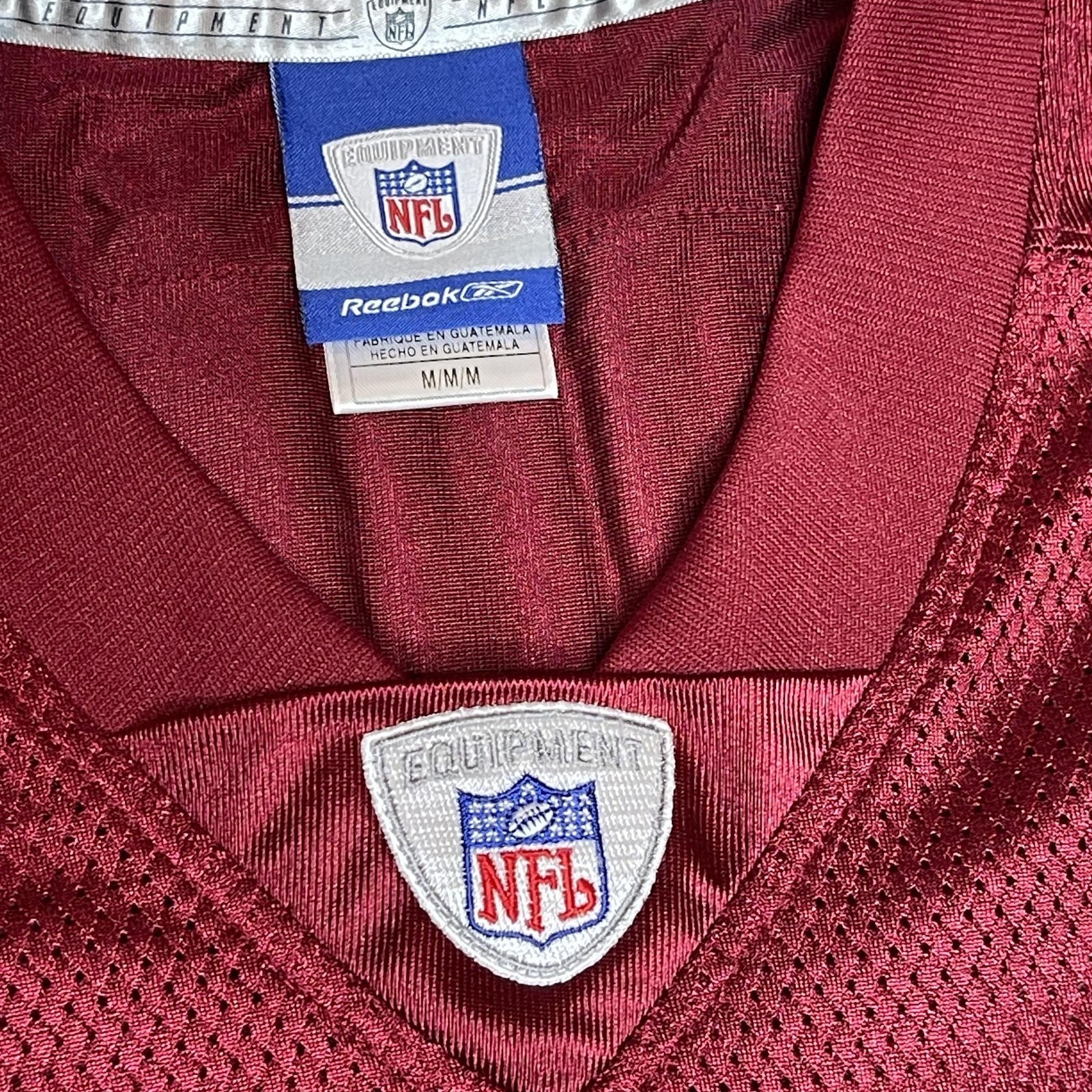 Mens Reebok Washington Redskins Mark Brunell 8 Jersey Burgundy (M) Signed Auto