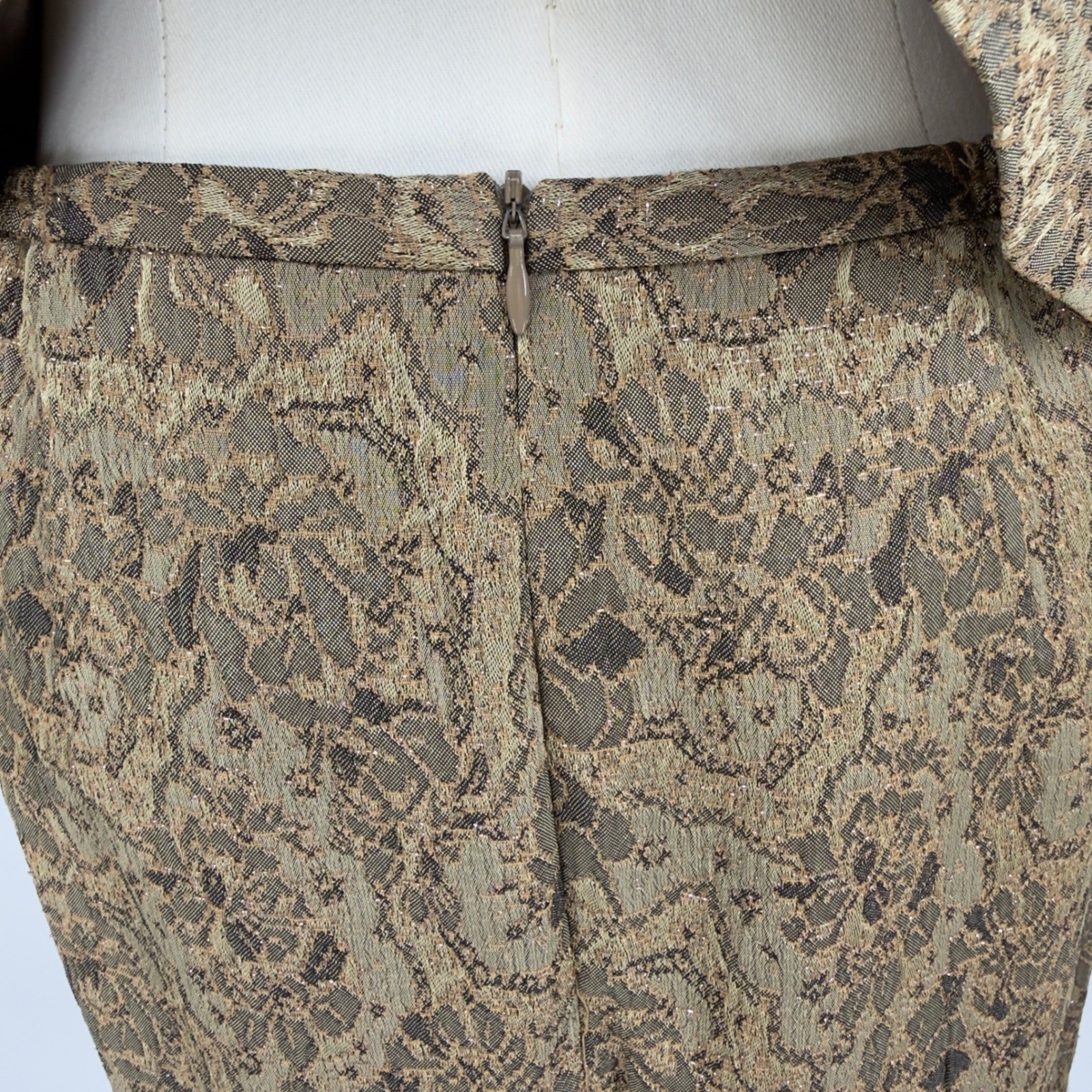 Perceptions Skirt Suit Set Jacquard Floral Peplum Jacket Pencil 14 Church Lady