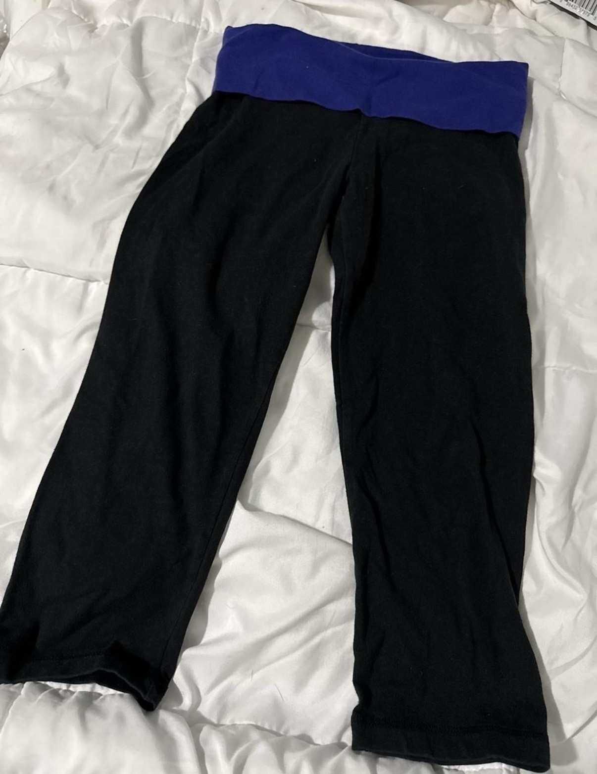 PINK vintage Y2K black yoga Capri Leggings
