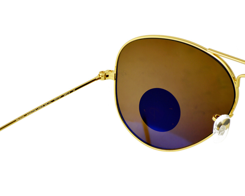 Ray-Ban Sunglasses RB3025 Aviator Classic Gold Frame Polarized Brown Lens 58mm