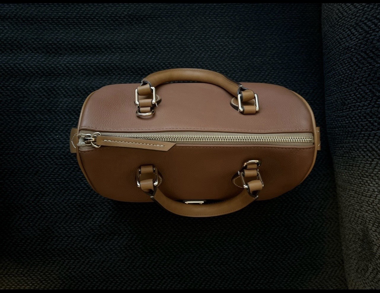 Dooney & Bourke Women’s Pebbled Brown Satchel Top Handle Zip