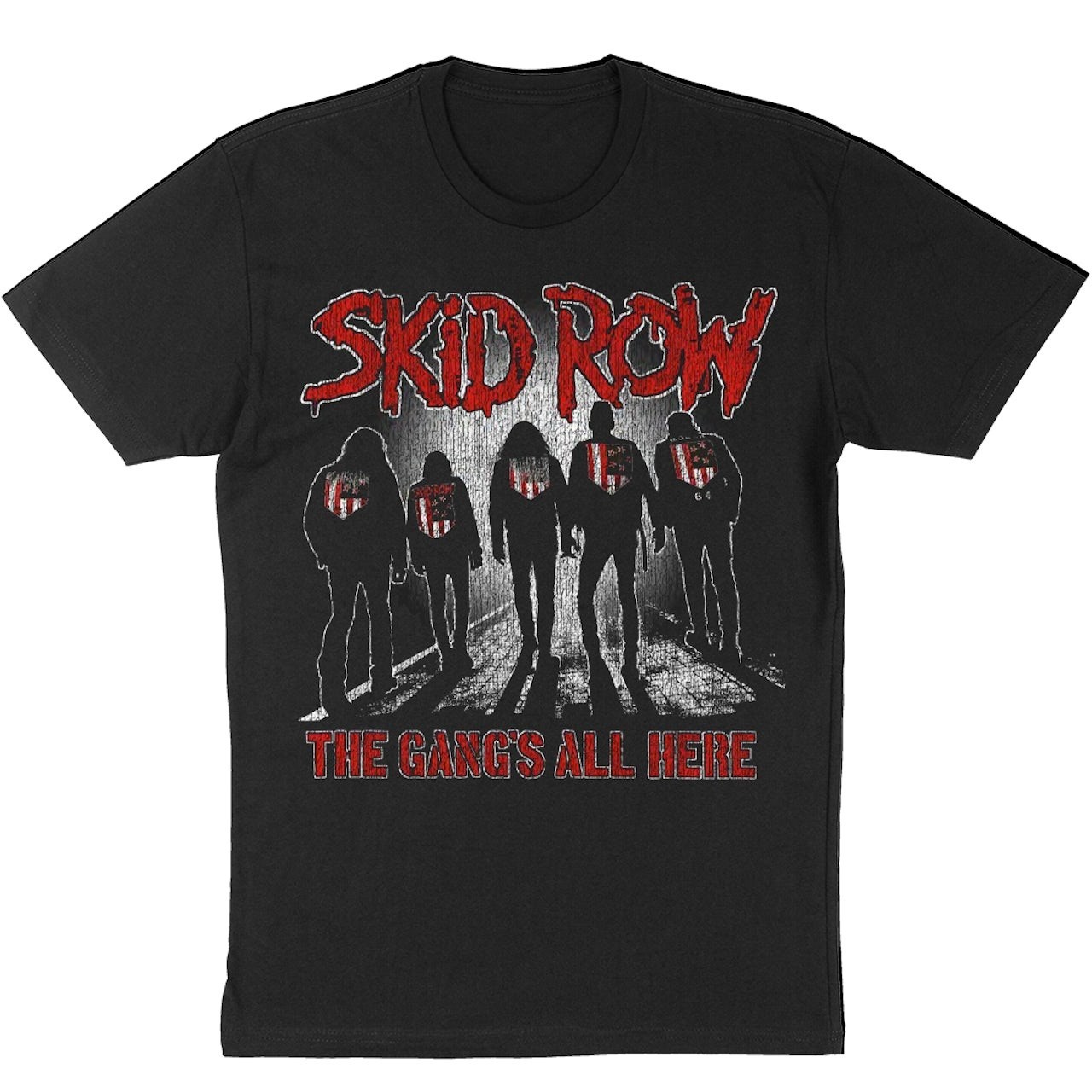 Skid Row The Gang’s All Here T-shirt Black Unisex US sizes S to 5XL