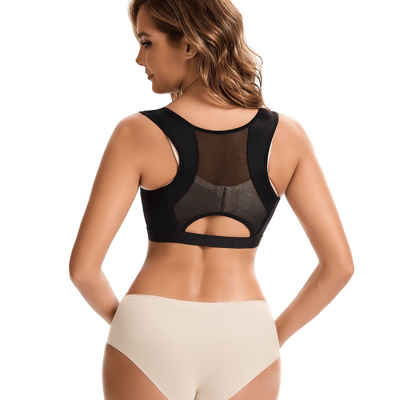 Faja De Compresion Para Mujer Talladora De Top Corrección Postural Push Up Bust