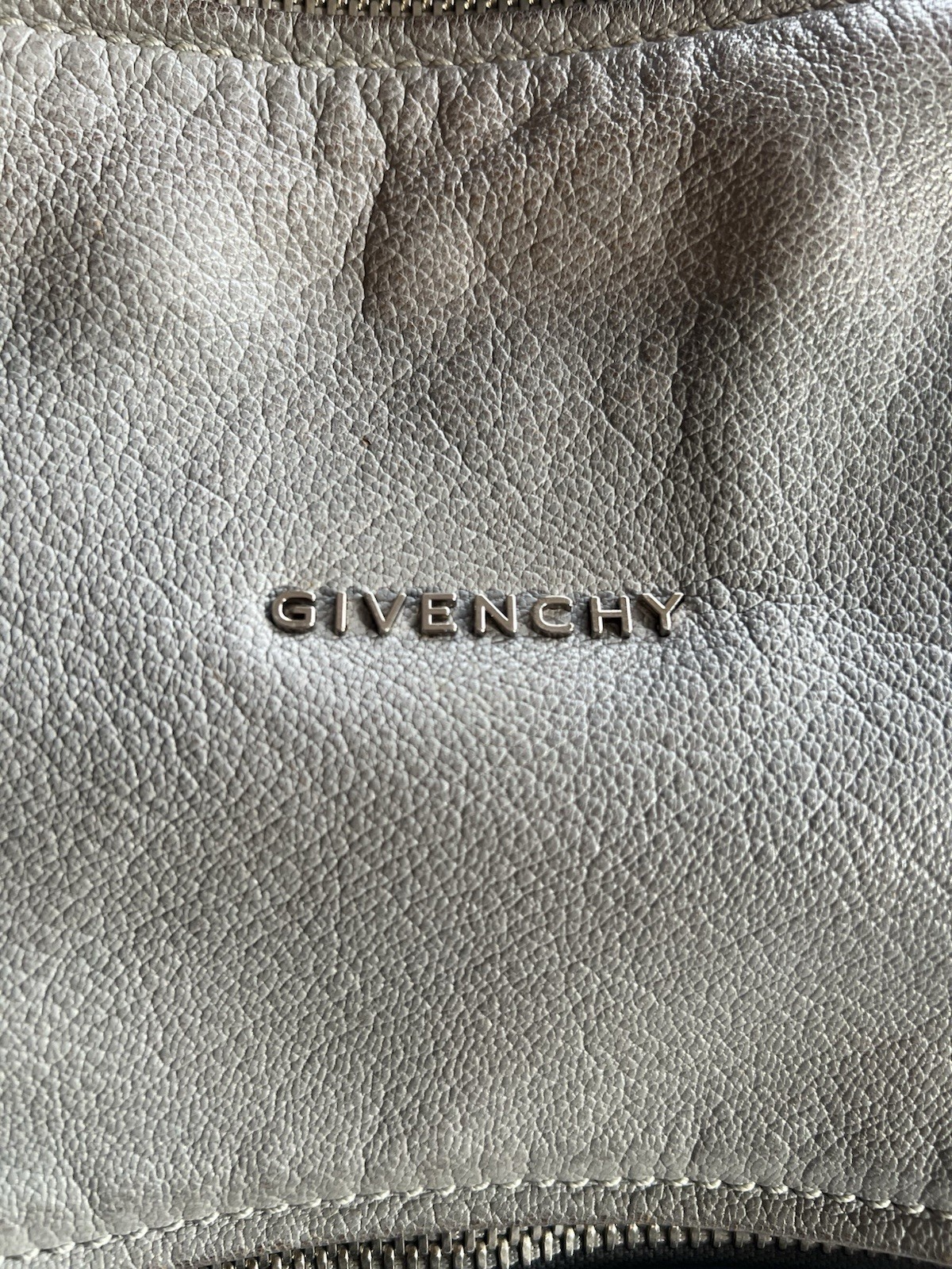 Givenchy Pandora Medium Leather Bag Satchel Sugar Goatskin Blue/Gray Two Tone