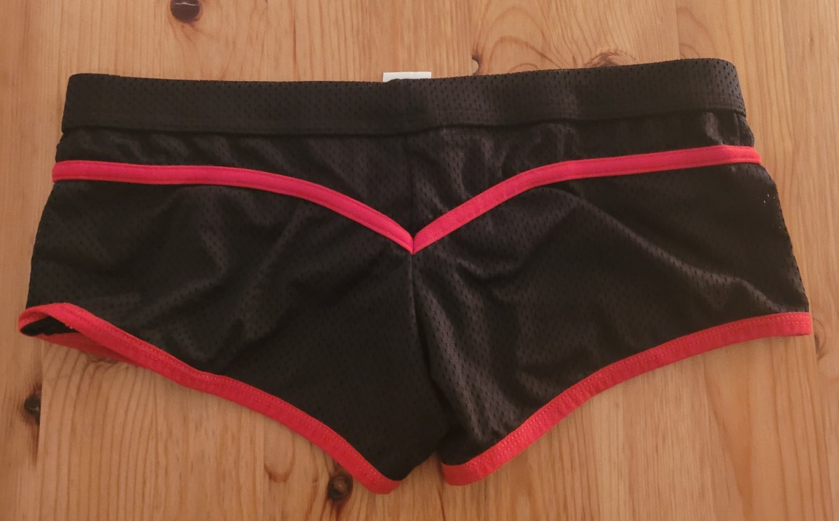 Mens Boxer Trunks Ice Silk Mesh Breathable Underpants Underwear – Medium Black