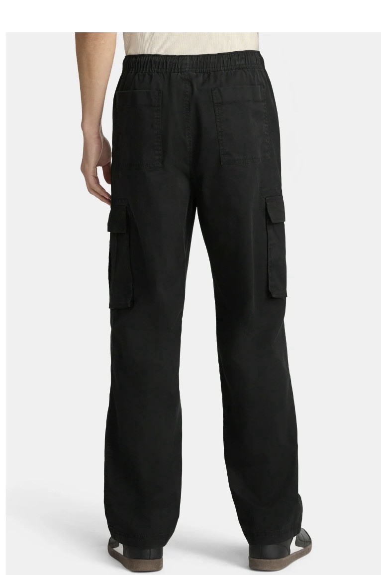 New No Boundaries Men’s Cargo Pants Black Soot Size 2XL (44-46)