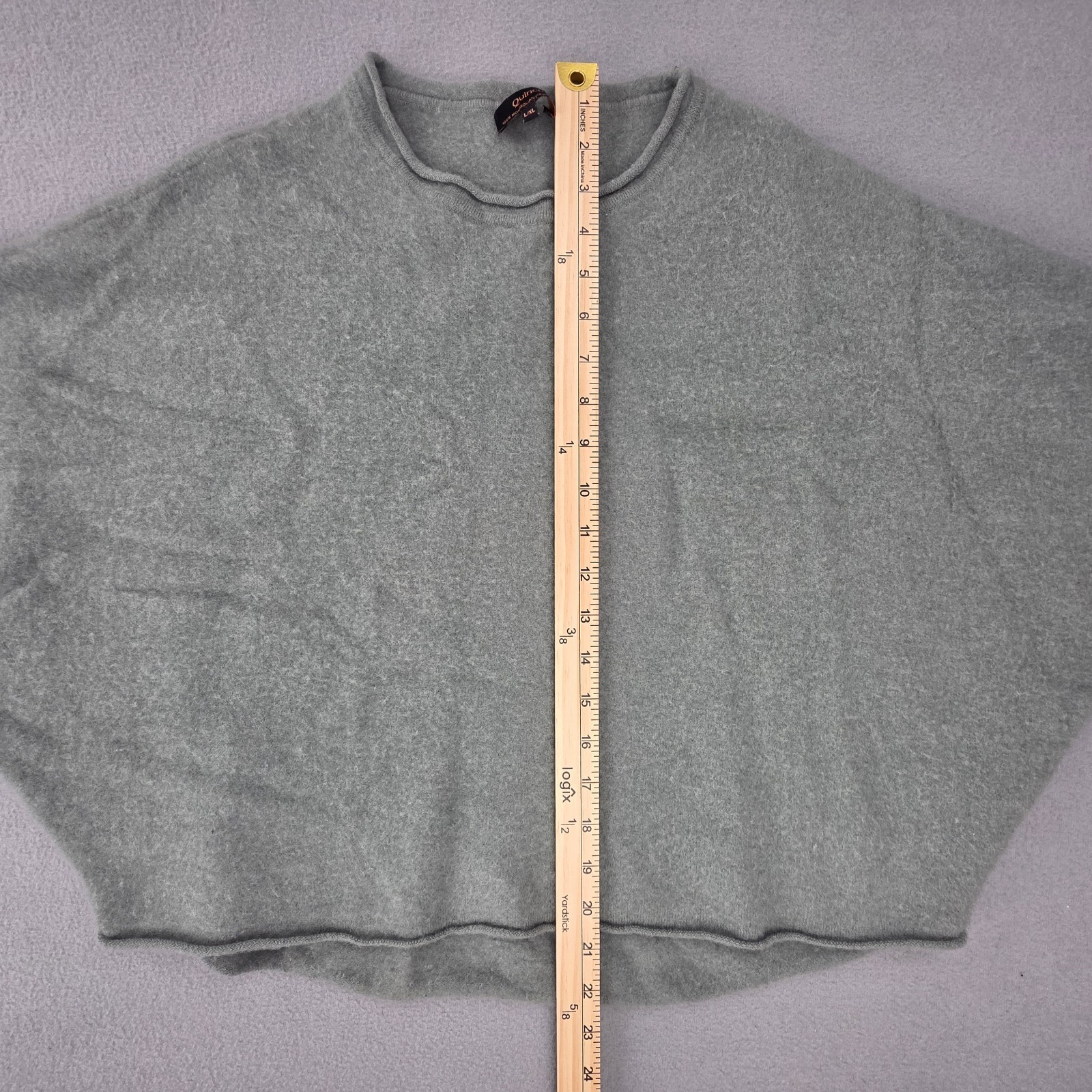 Quince Womens Mongolian Cashmere Batwing Sweater Sea Spray Green L/XL