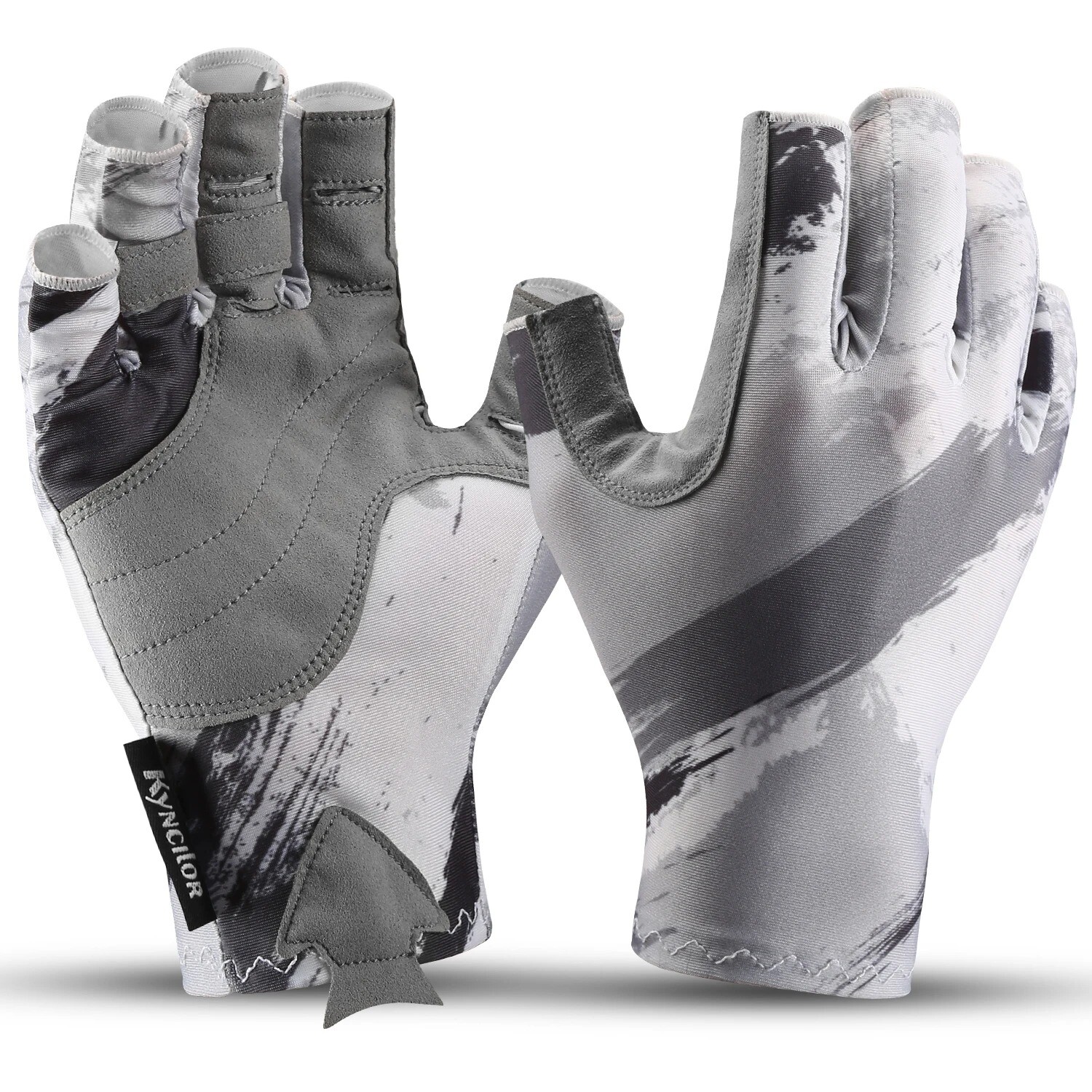 Men Women Fishing Gloves UV Protection Fingerless Gloves for Kayaking Paddling