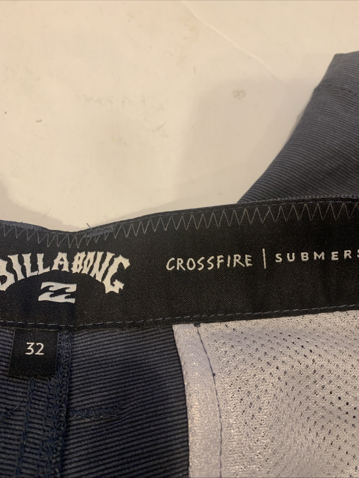 Billabong Mens Crossfire Submersibles Hybrid Shorts Charcoal Blue Sz 32 df1