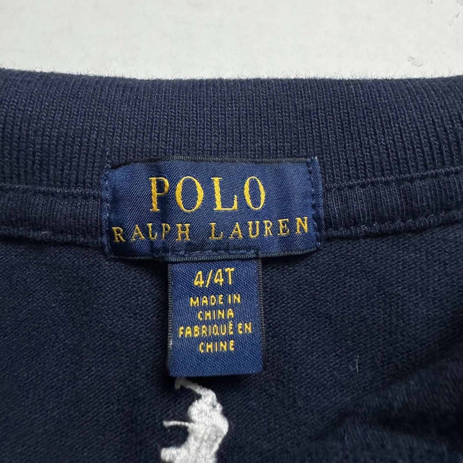 Polo Ralph Lauren Kids’ Embroidered Pony All Over Polo Shirt In Navy Size: 4/4T