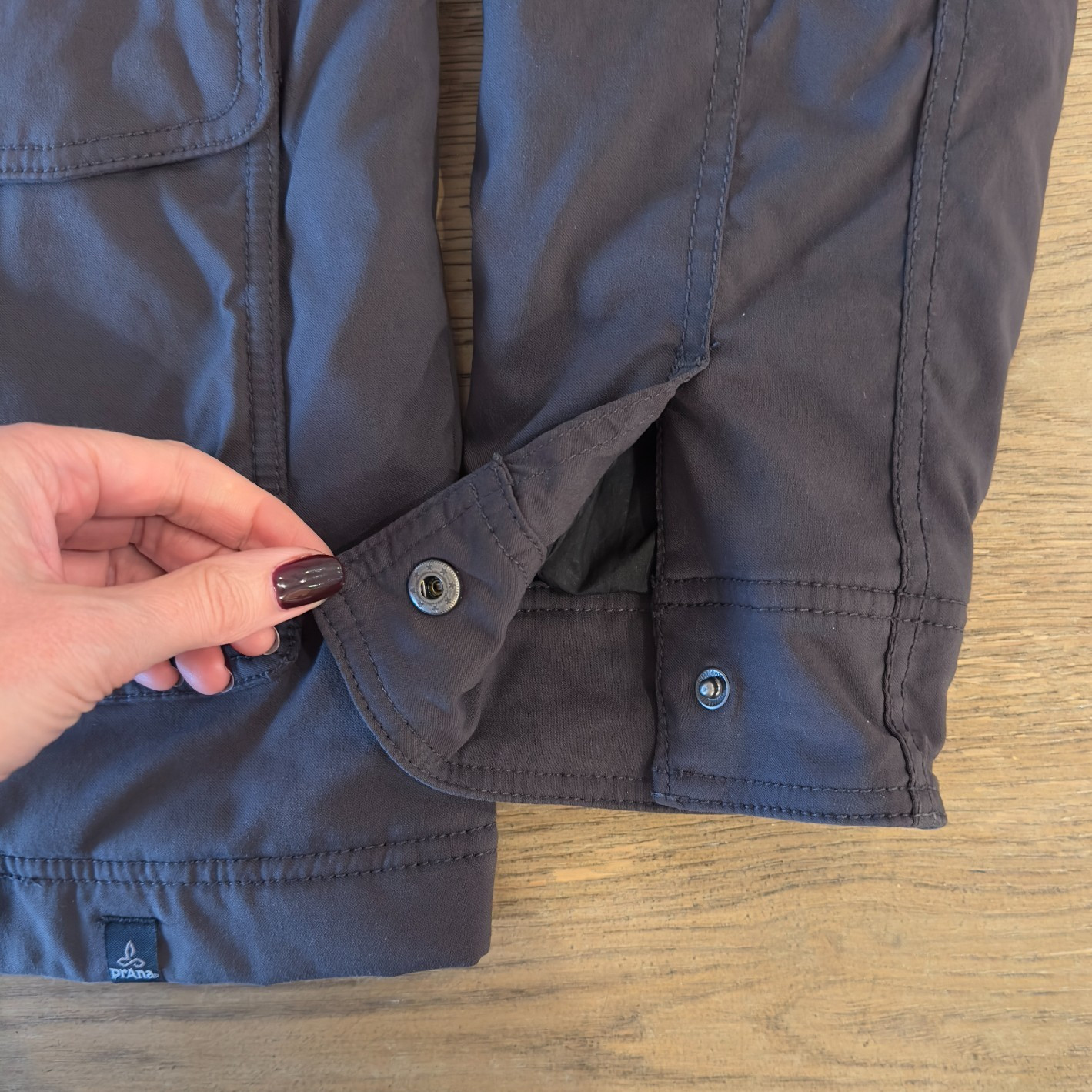 Prana Charcoal Insulated Field Jacket-Men’s Size M-Grey-Heavyweight-Stand Collar