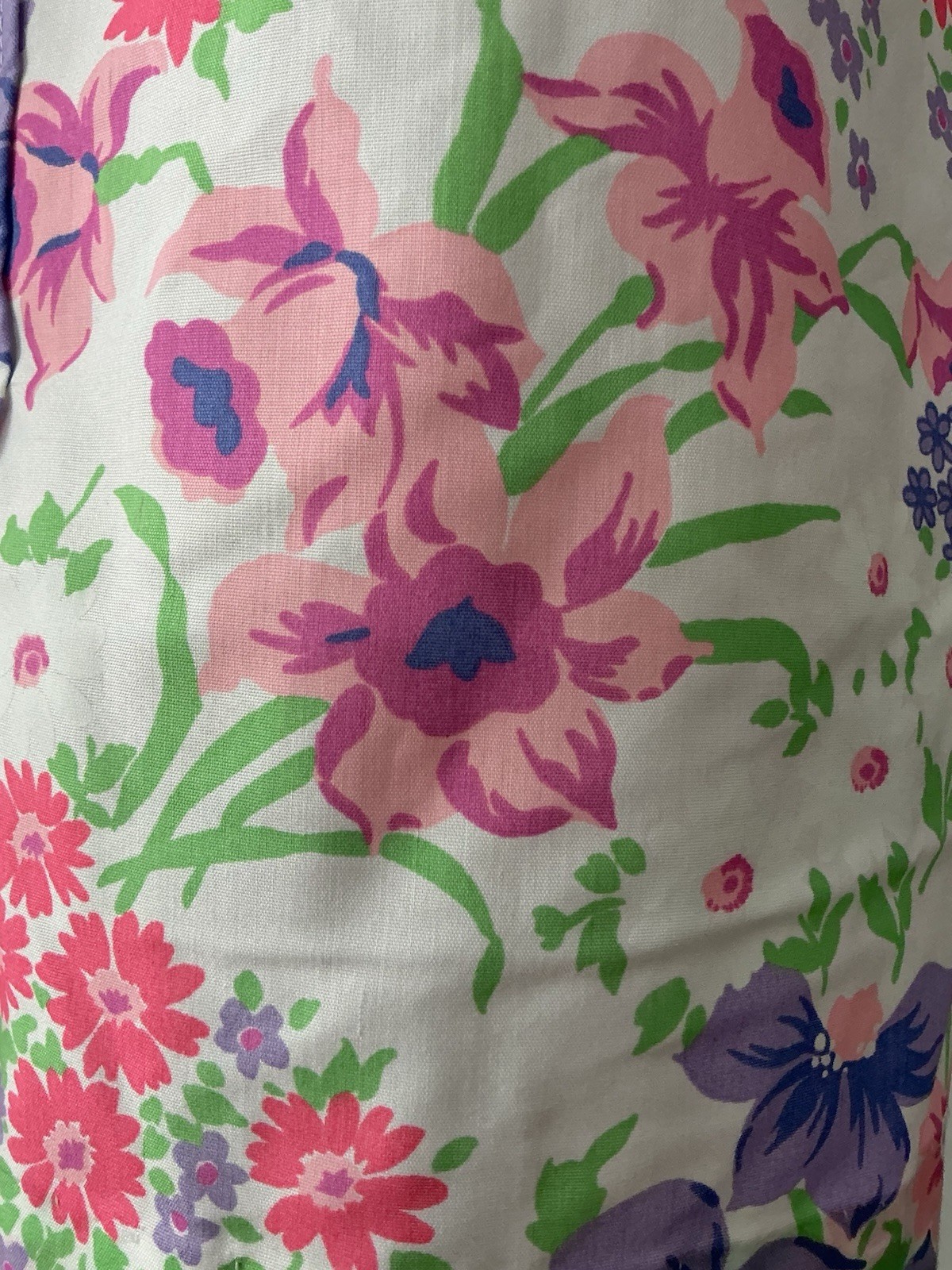 Models Coat VTG Robe Floral Ruffled Snaps Size 14 USA Never Used Authentic NWOT