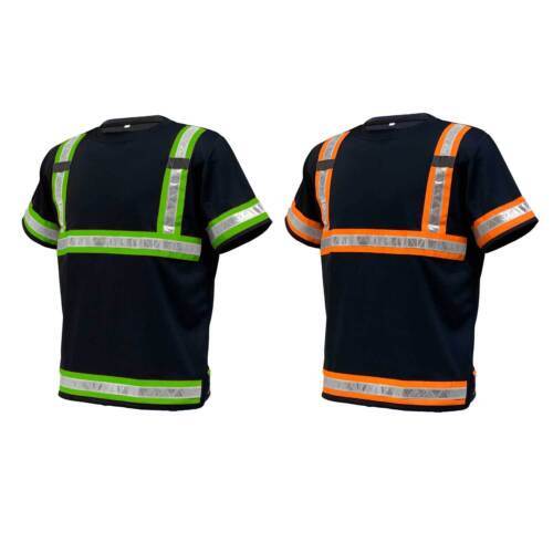 Reflective Safety Work Shirts High Visibility Work T Shirts ANSI Class 3 M to 7X