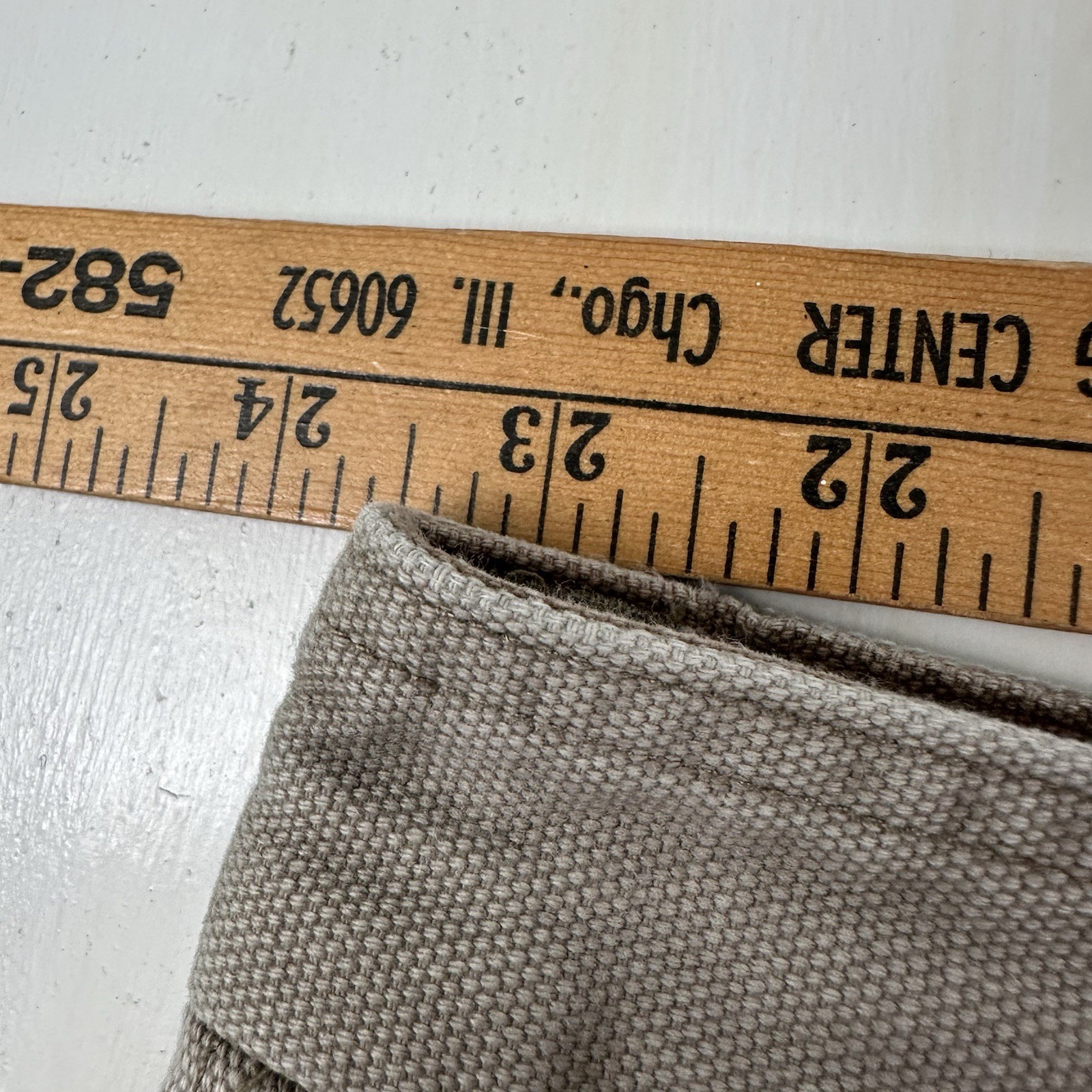 Duluth 100% Cotton Cargo pants Men Actual 47×32 beige Heavyweight Duck Canvas