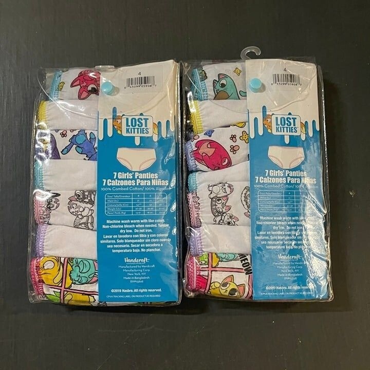 Lost Kitties Girls Undies Bundle 2PK 7 count – NEW