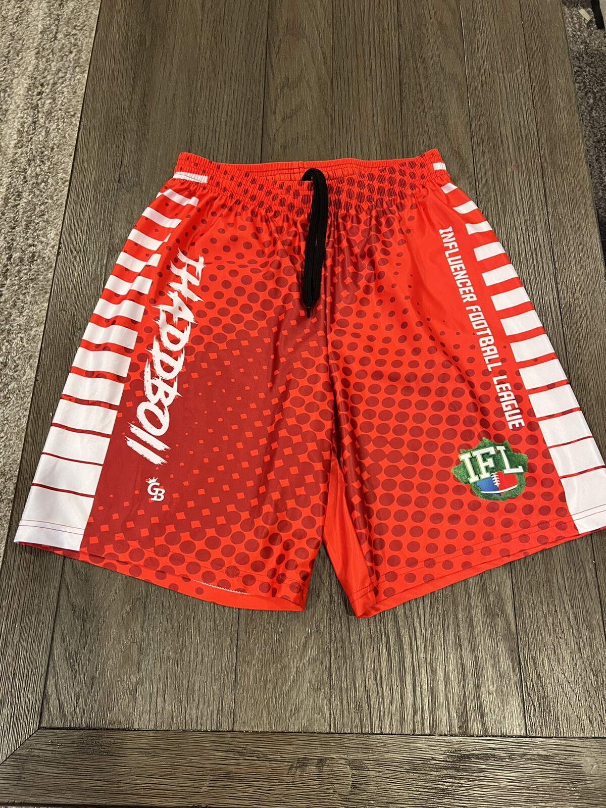 Mens Influencer Football League IFL 7v7 Football Shorts Medium Large
