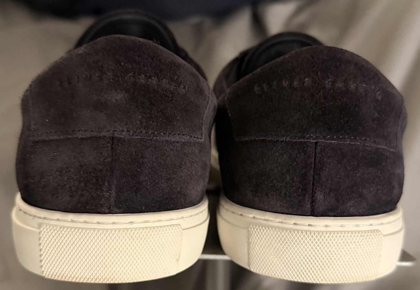 Oliver Cabell Low 1 ‘Navy Waxed’ Suede Sneakers Sz EU 45/ US 12 Made In Italy!