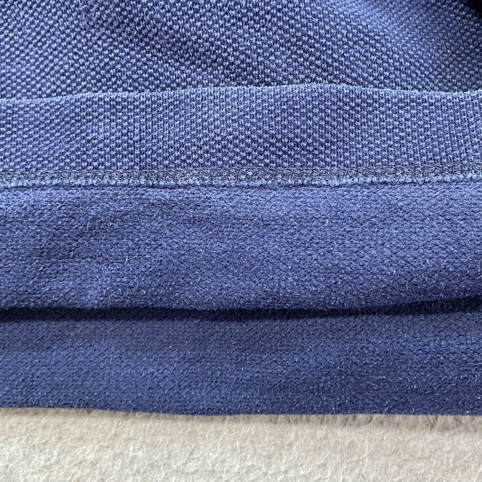 Fat Face 100% Cotton Duck Cloth Spell-Out Mock Neck Long Sleeve Sz L Embroidered
