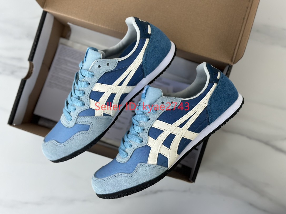 Retro Onitsuka Tiger SERRANO Mens Womens Sneakers Blue/White 1183B400-405