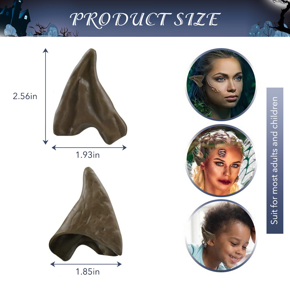 Latex Elf Ears Cosplay Ears Fairy Pixie Costume For Manga Anime Halloween Party