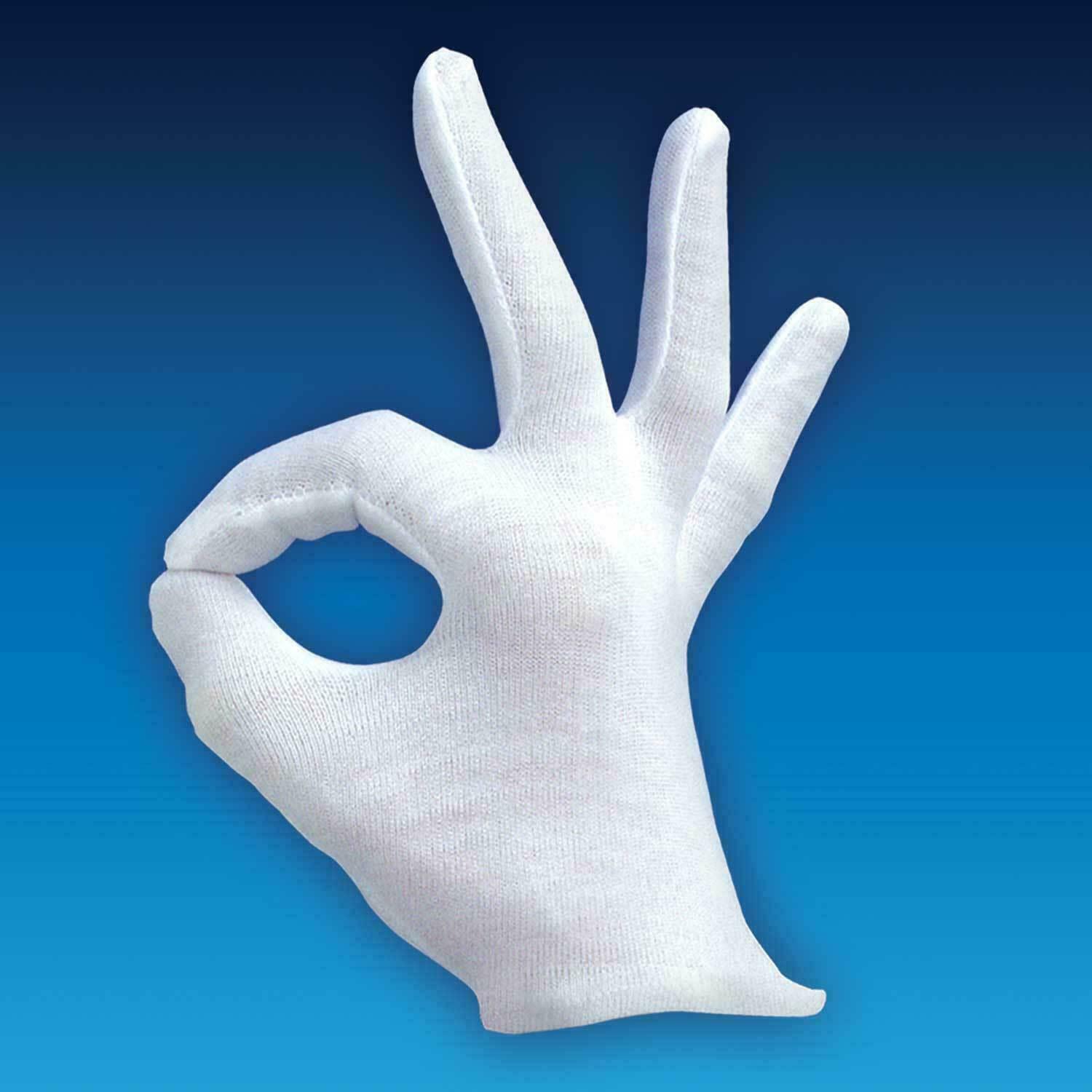 1 Pair White Gloves Magician Or Halloween Costume Accessory