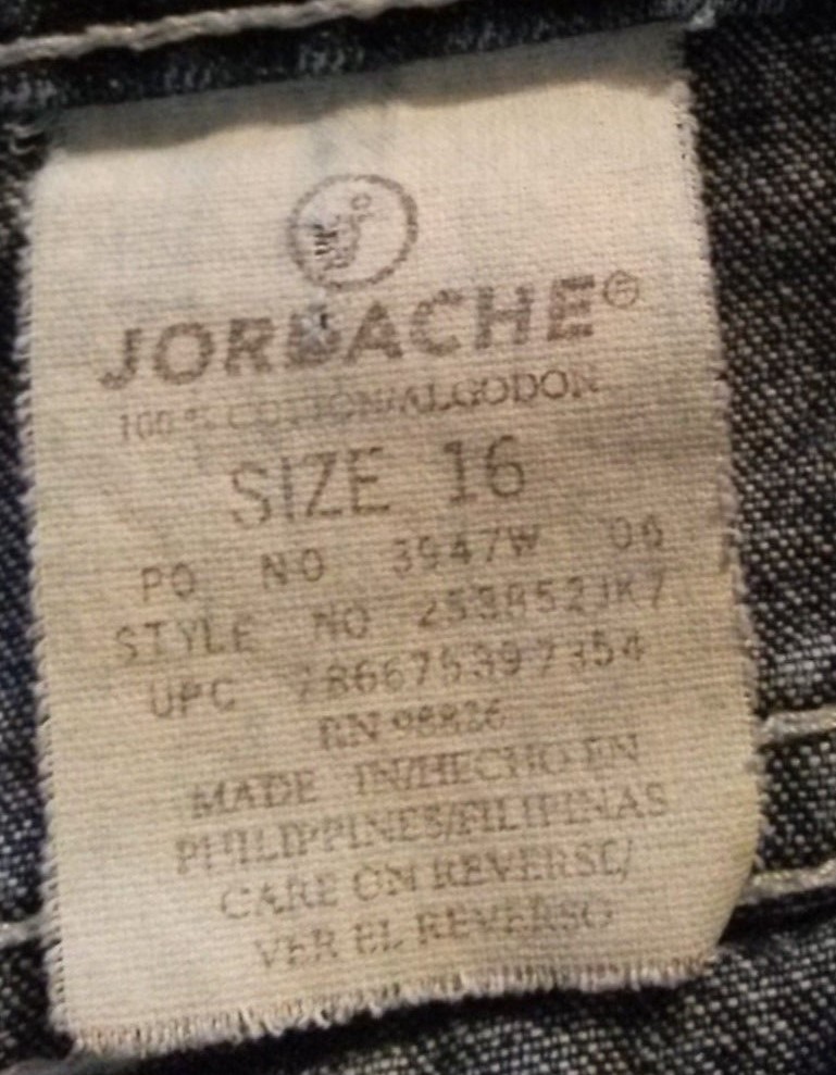 Jordache Size 16 Junior/Woman Shiny Bling Stars See Back Hems Where Worn.