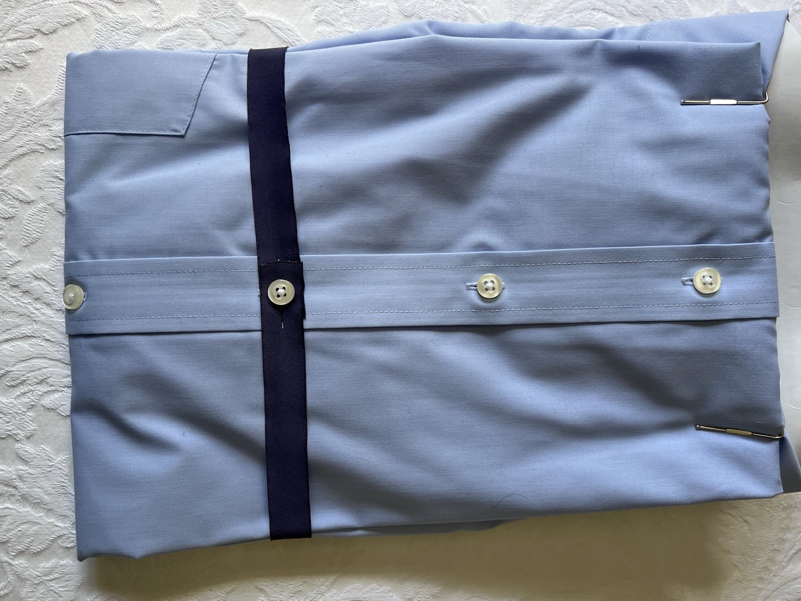 Blue Stafford Performance Super Shirt Men’s 16 1/2 34/35 Blue Regular Fit