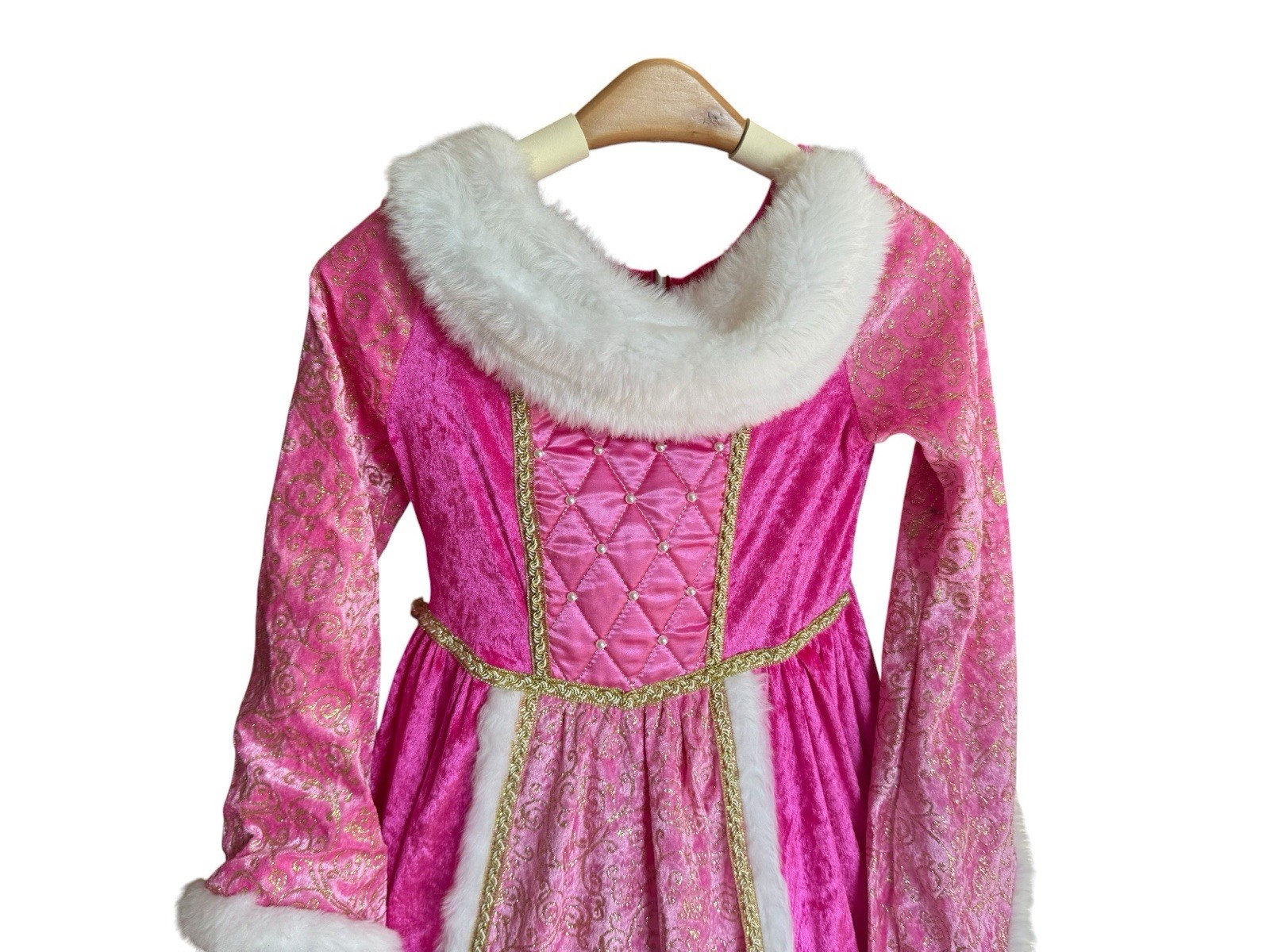 What A Character Aurora Sleeping Beauty Girls 7-8 Pink Hoop Costume