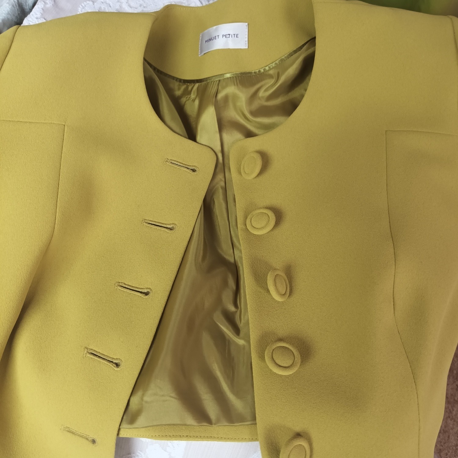 Green Minuet Cropped Petite Jacket BNWOT Size 12