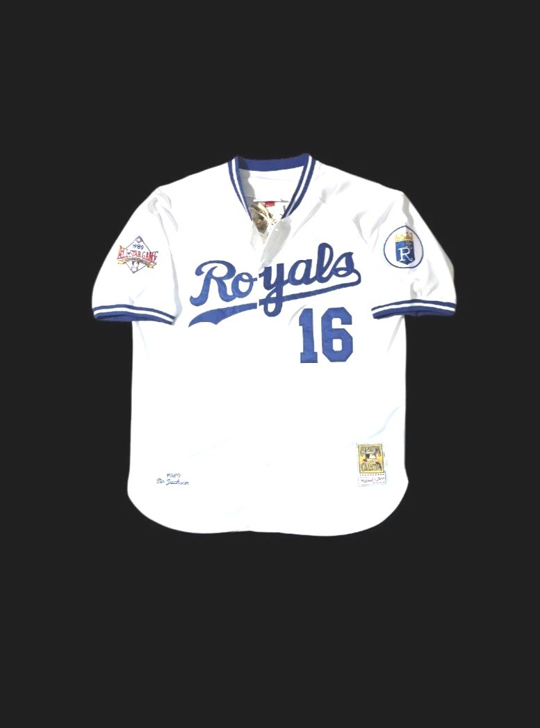 Bo Jackson Kansas City Royals Button-Up All-Star Men’s Home Baseball Jersey
