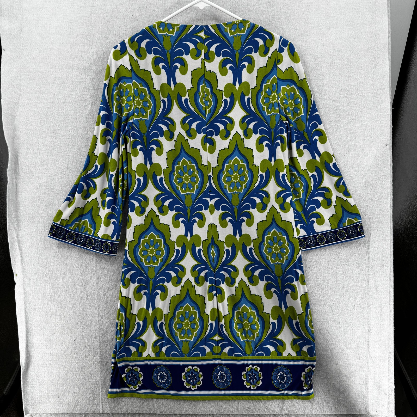 Laundry by Shelli Segal Dress Womens 8 Boho Floral Geometric Tunic Retro