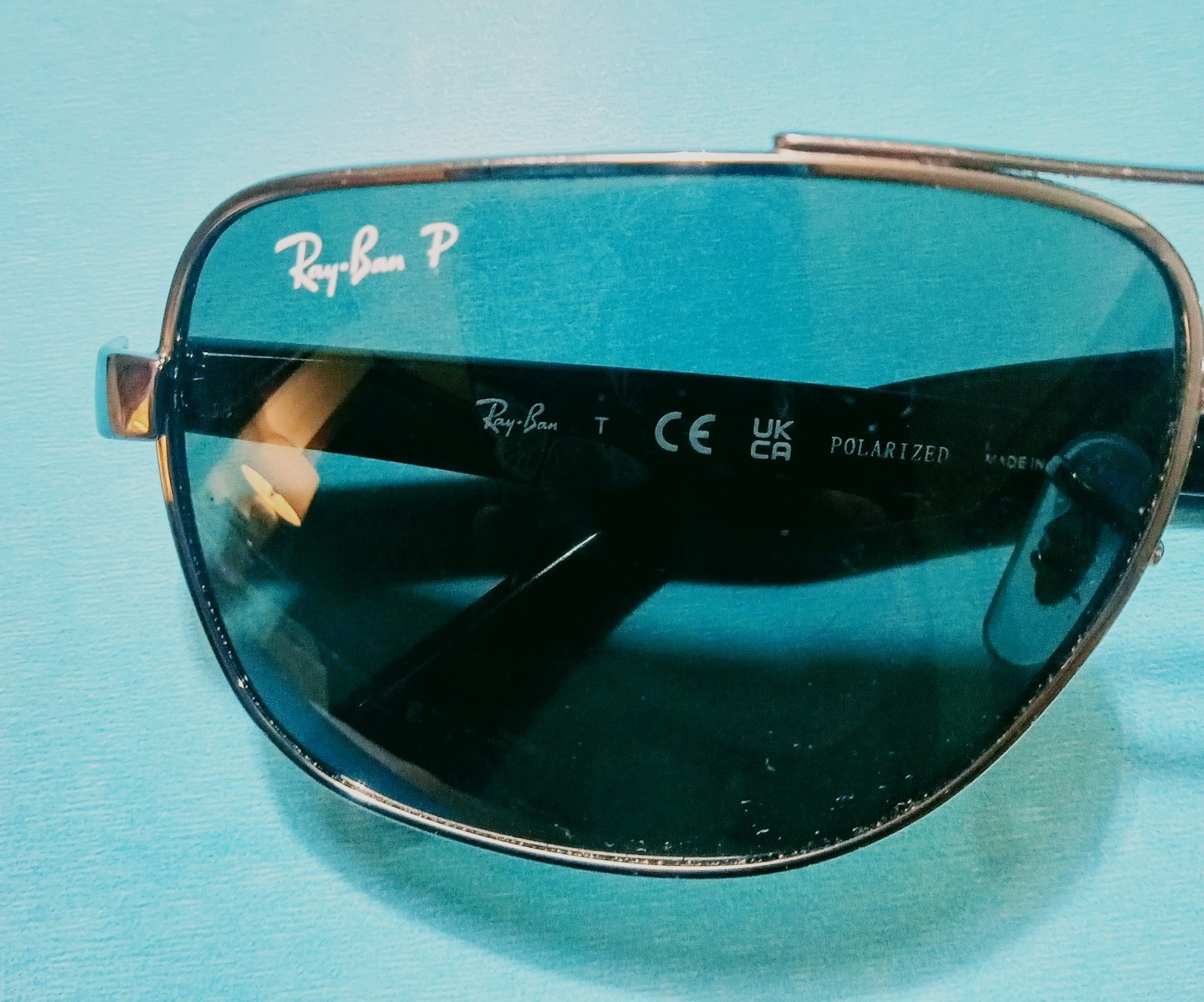 Ray-Ban RB3483 004/58 Sunglasses Full Rim Metal Polarized Lens Classic 60-16-140