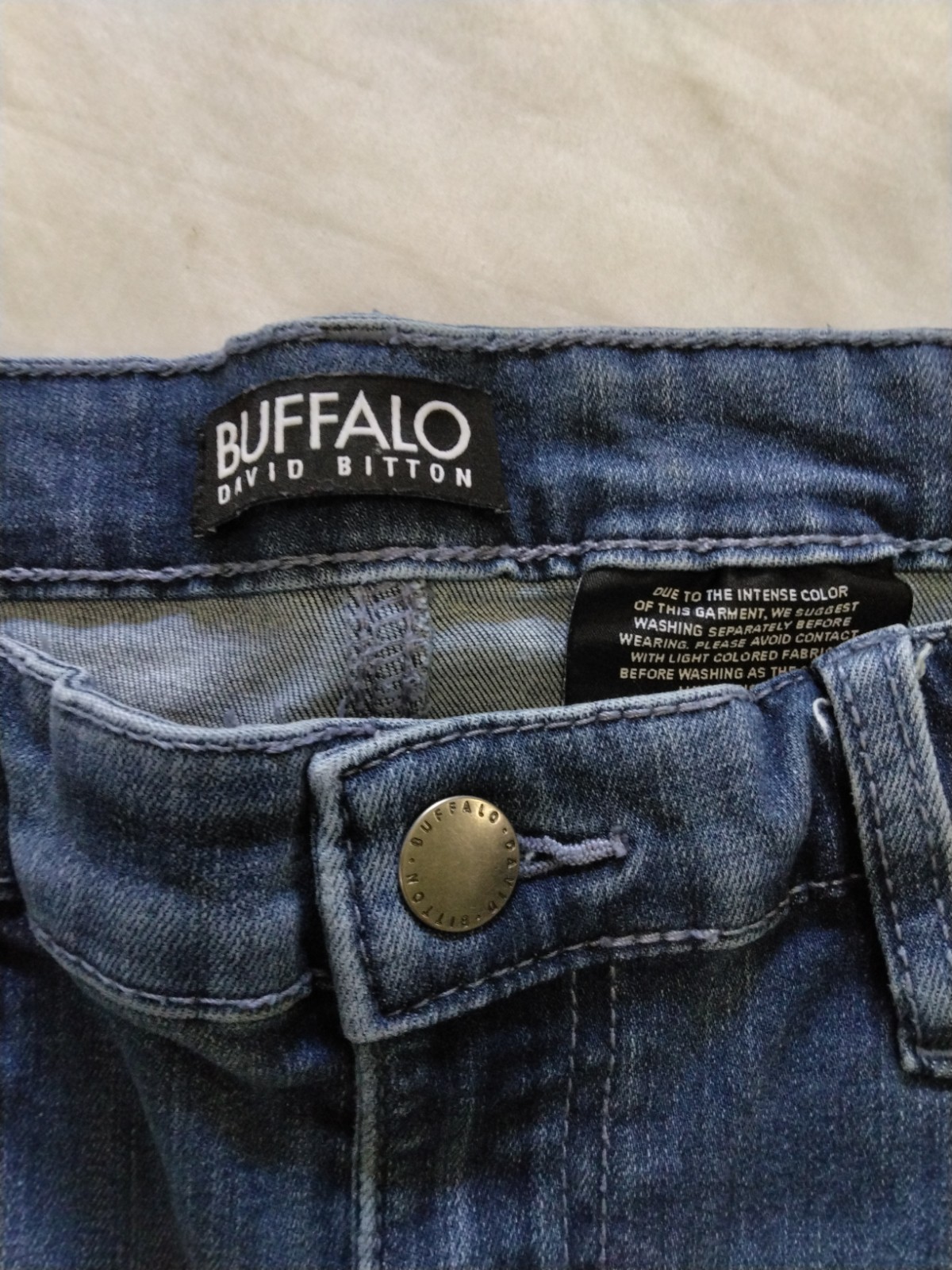 Buffalo David Bitton Alyssa High Rise Straight Leg Jeans Dark Wash 6/28 Indigo
