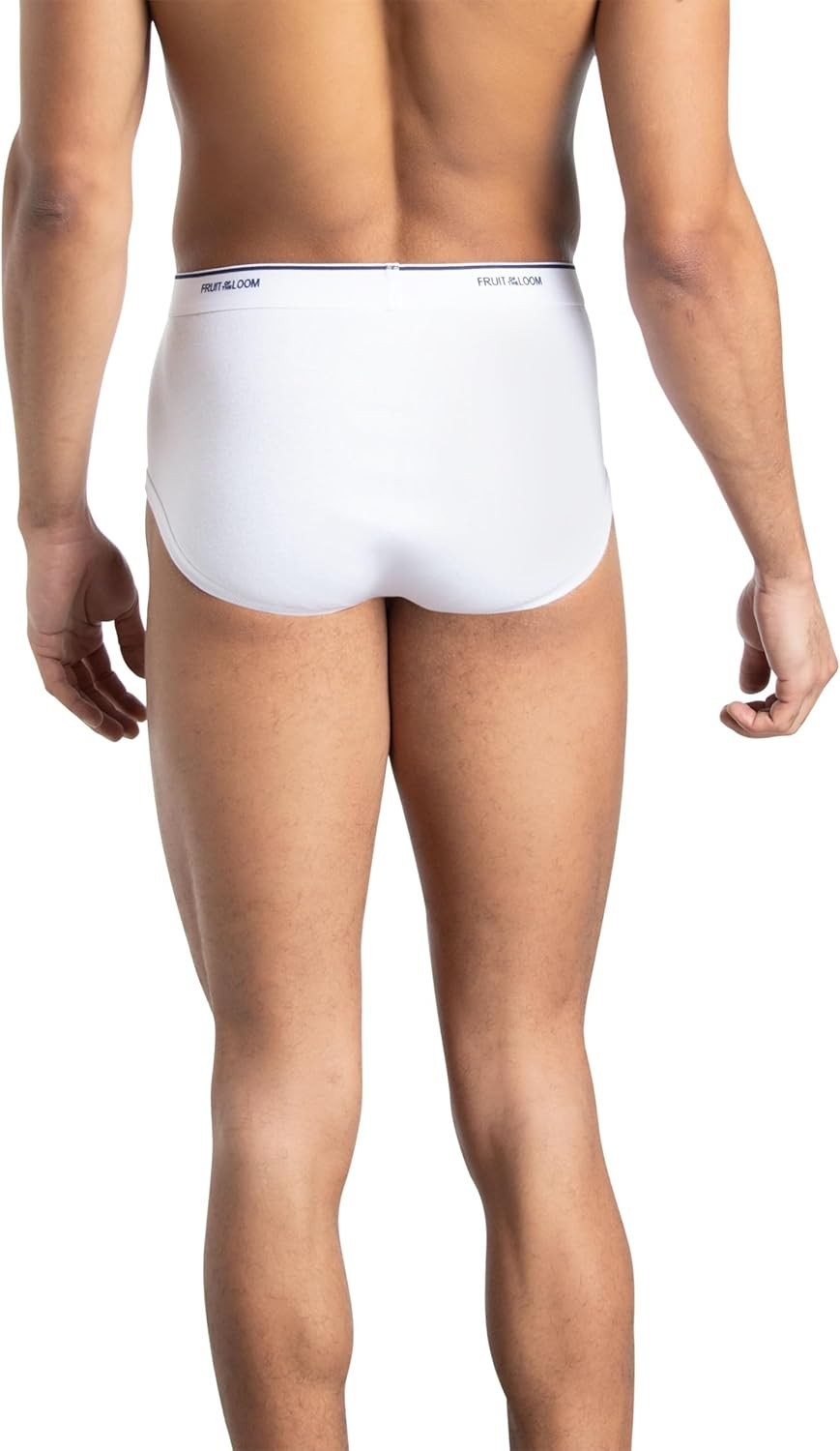 Fruit of the Loom Men’s White Briefs Underwear, 9- Pack, Size S to 2XL