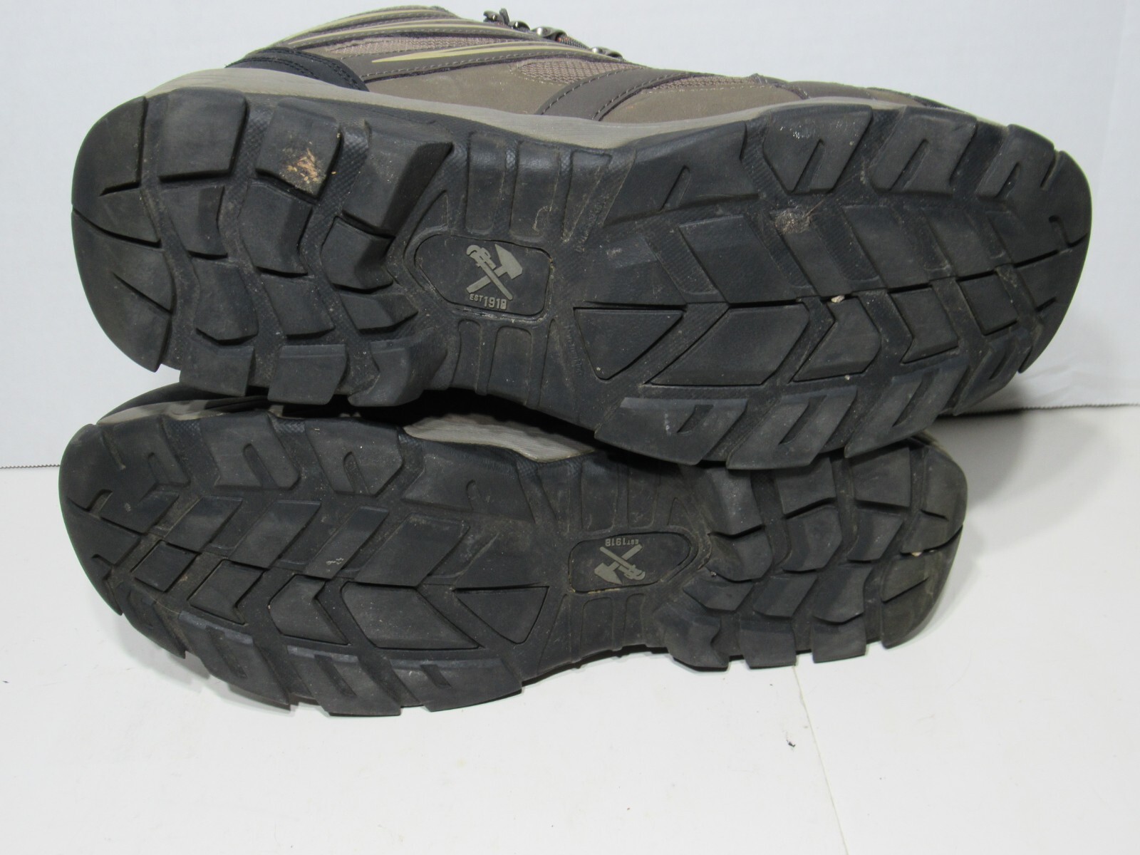 IRON AGE Steel Toe Boots Mens 12 W Leather Work Waterproof Brown IA5200 ASTM