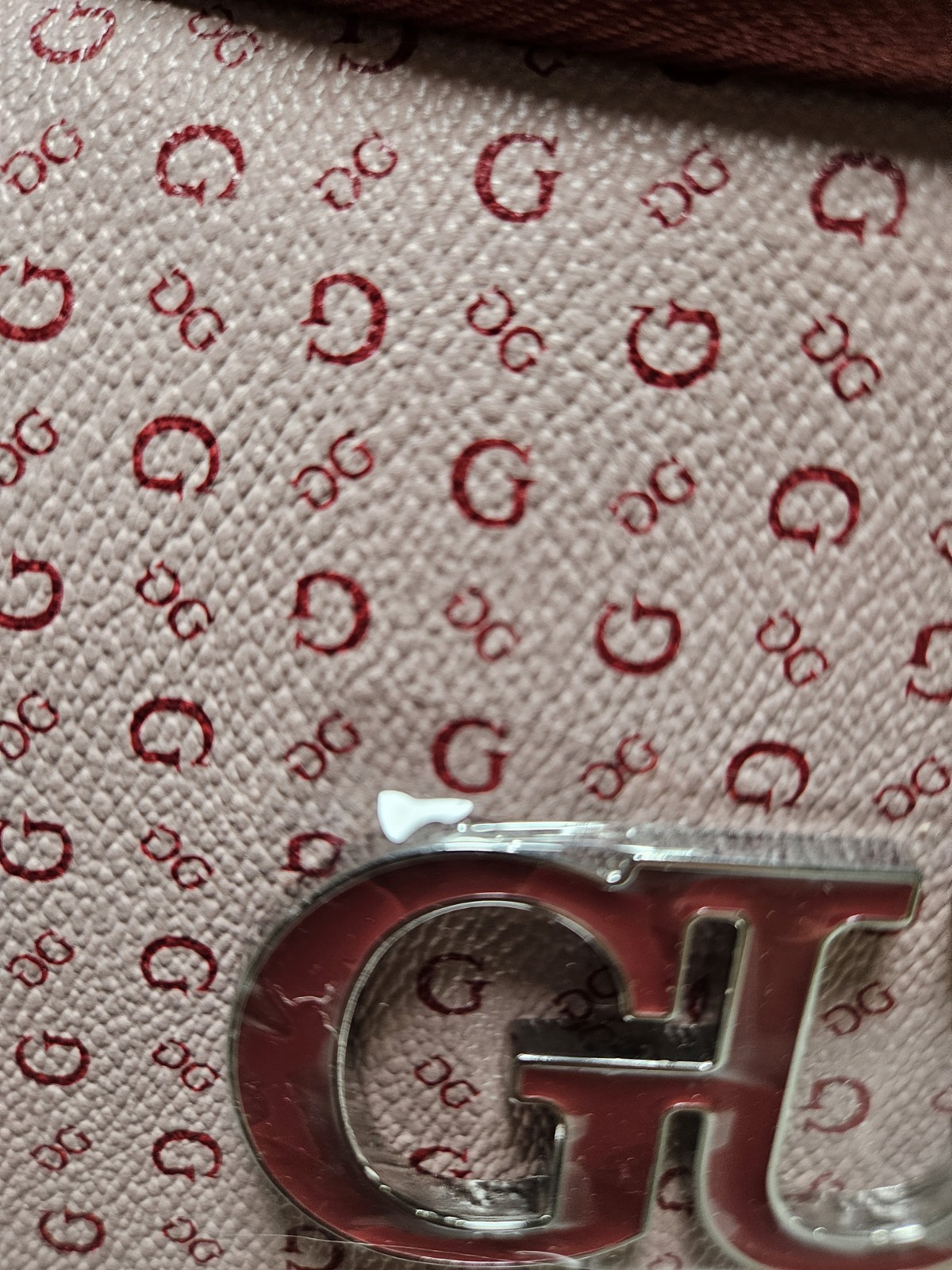 GUESS NEW Lux Lunch Box Insulated Burnaby Travel Red Mo.RCK9834069