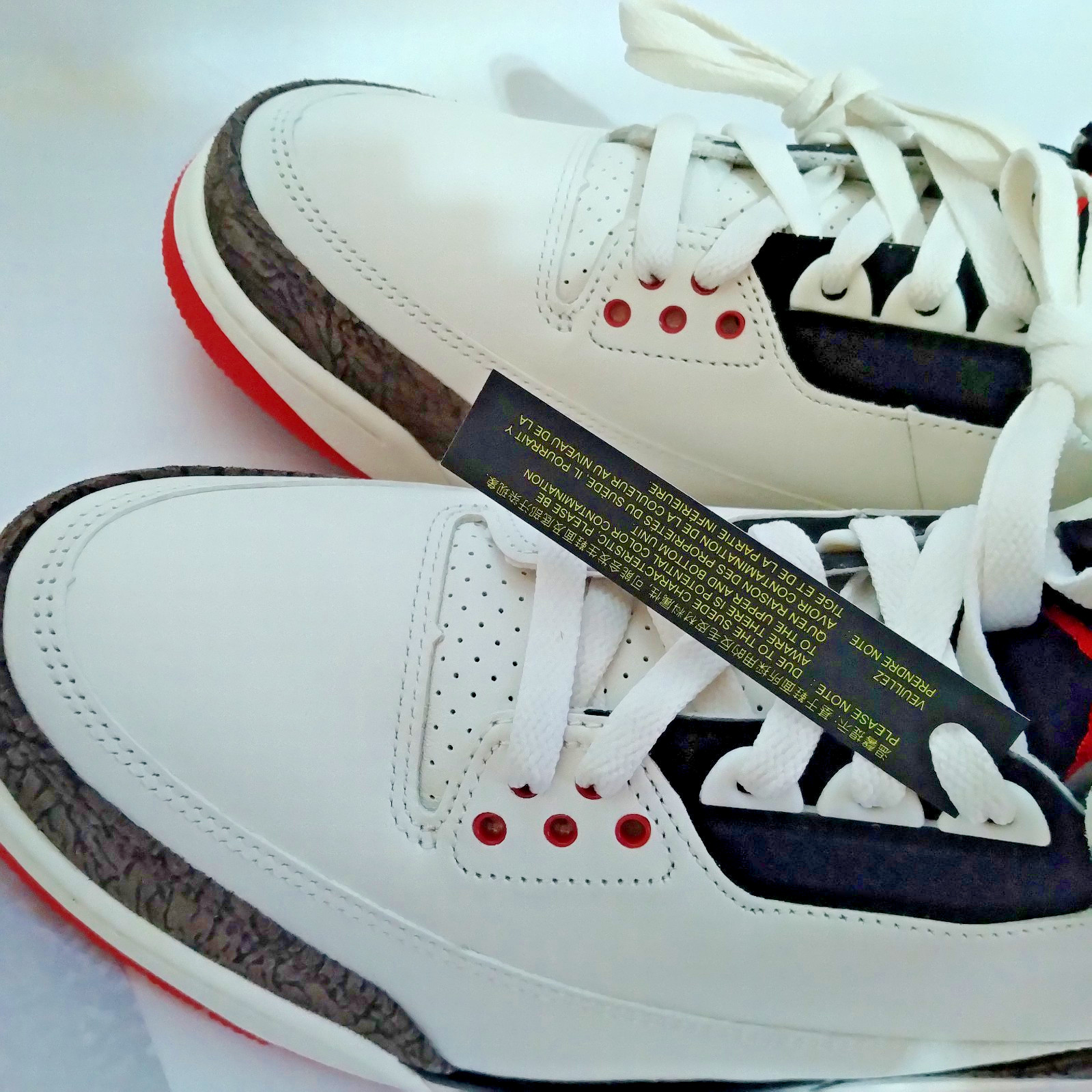 Nike Air Jordan 3 Retro OG Sail Black University Red IF4396-103 Men’s US 9.5 New