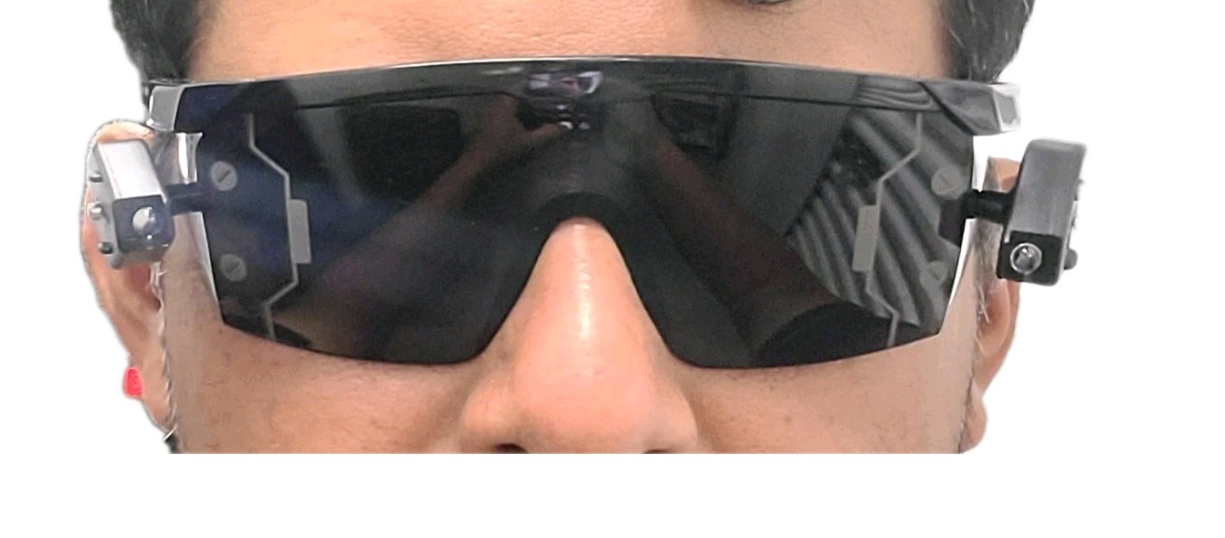 J Balvin High End Fashion Led Scouter Glasses Dark Blac Glasses