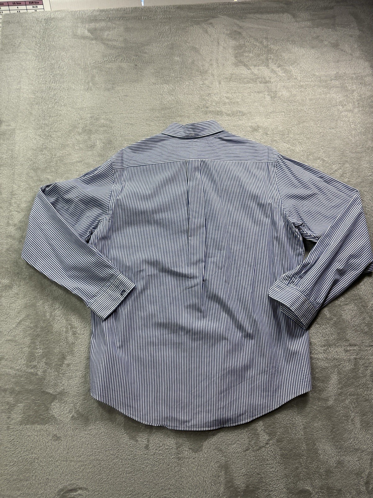 Ralph Lauren Custom Fit Shirt Mens XL Blue White Stripe Button Down