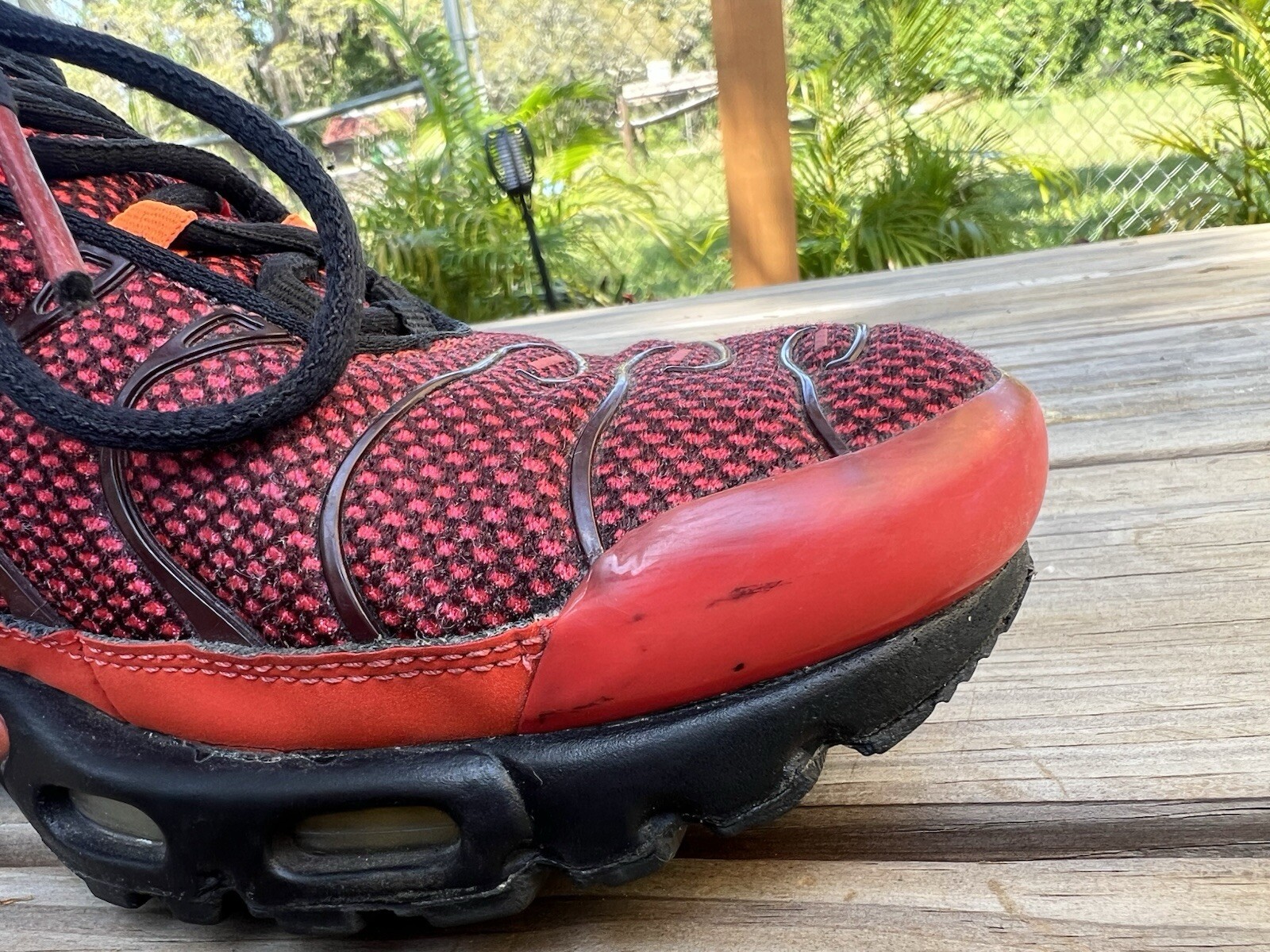 Nike Air Max Plus Tn Sunburst Pack CK9393-600 Habanero Red Sneakers Mens Size 9