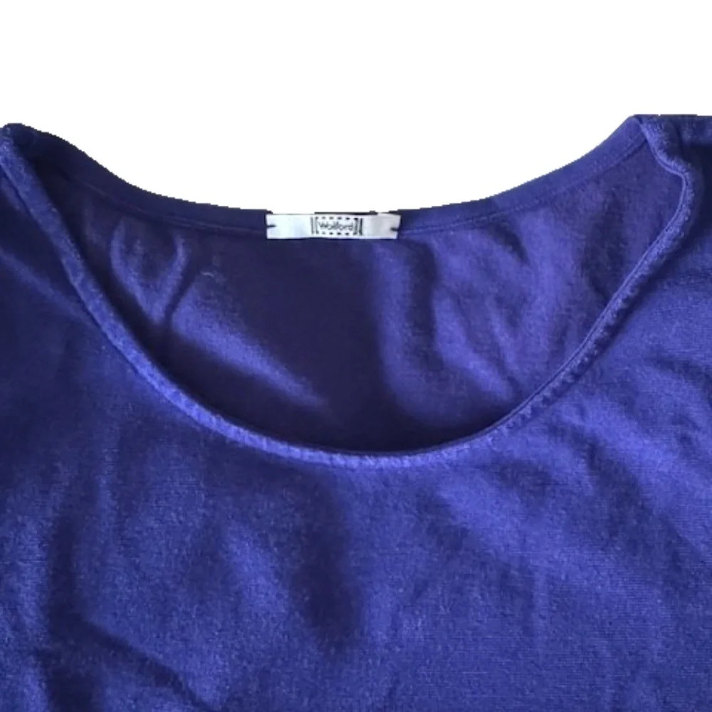 Wolford Opaque Naturel Bodysuit ~ Sz Small ~ Brilliant Blue ( Royal ) Excellent