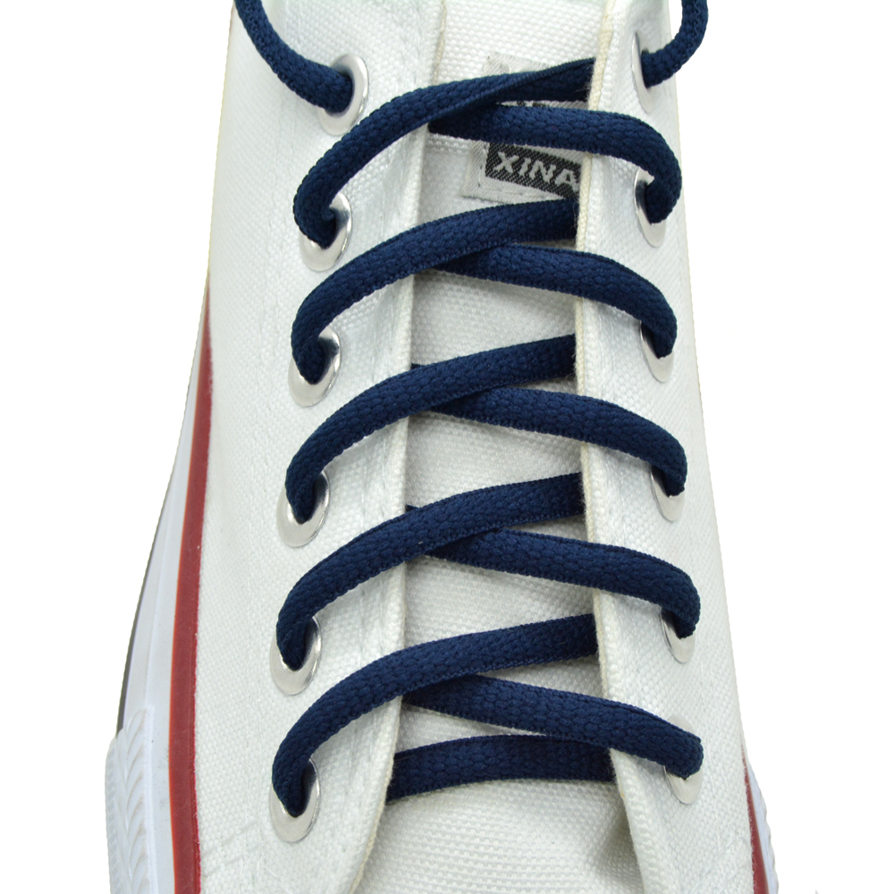 Oval 36″,45″, Sport Athletic Sneakers String “Navy Blue” Shoelaces