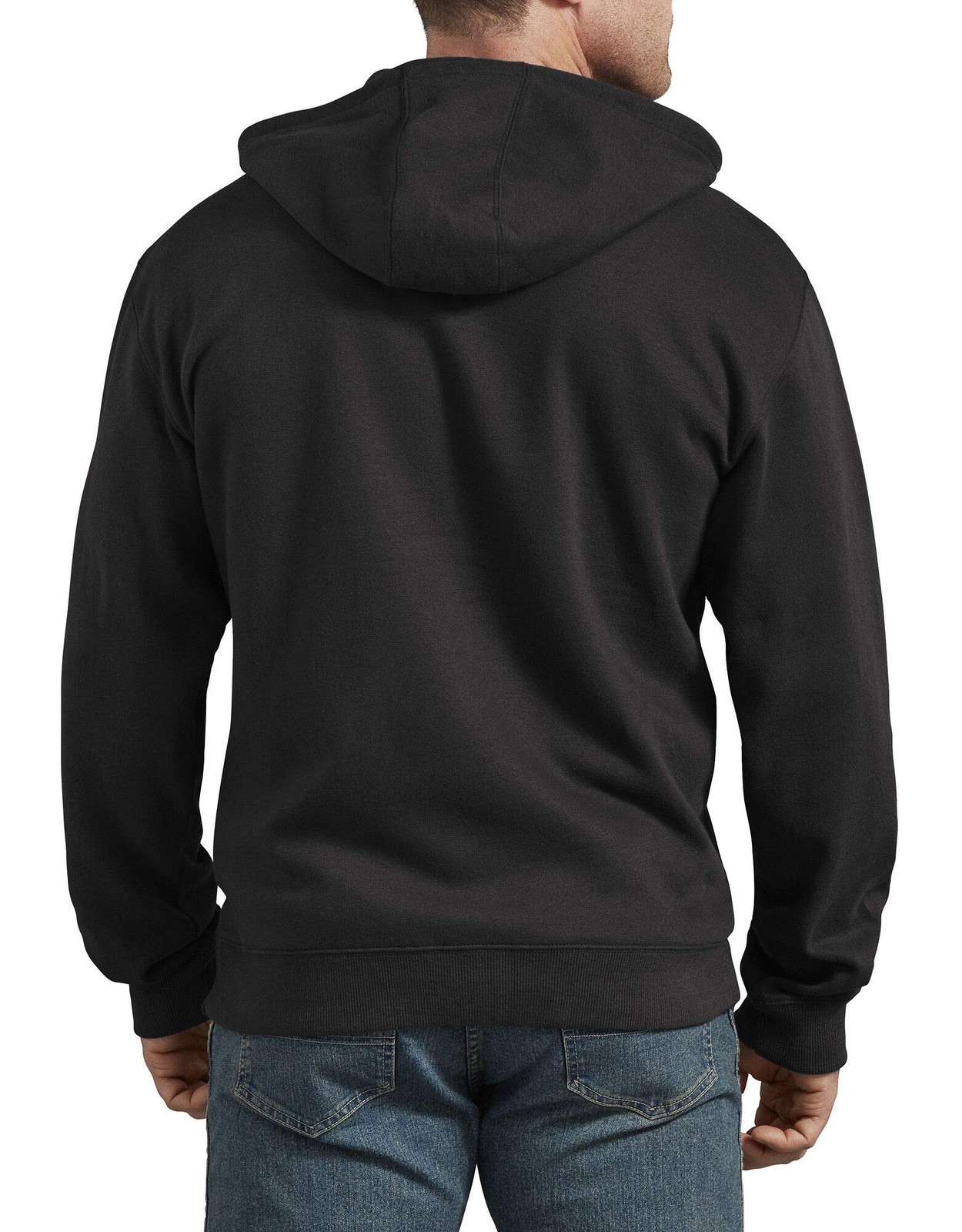 Dickies Men’s Big & Tall Big Full Zip Fleece Hoodie, Dark Heather, X-Large Tall