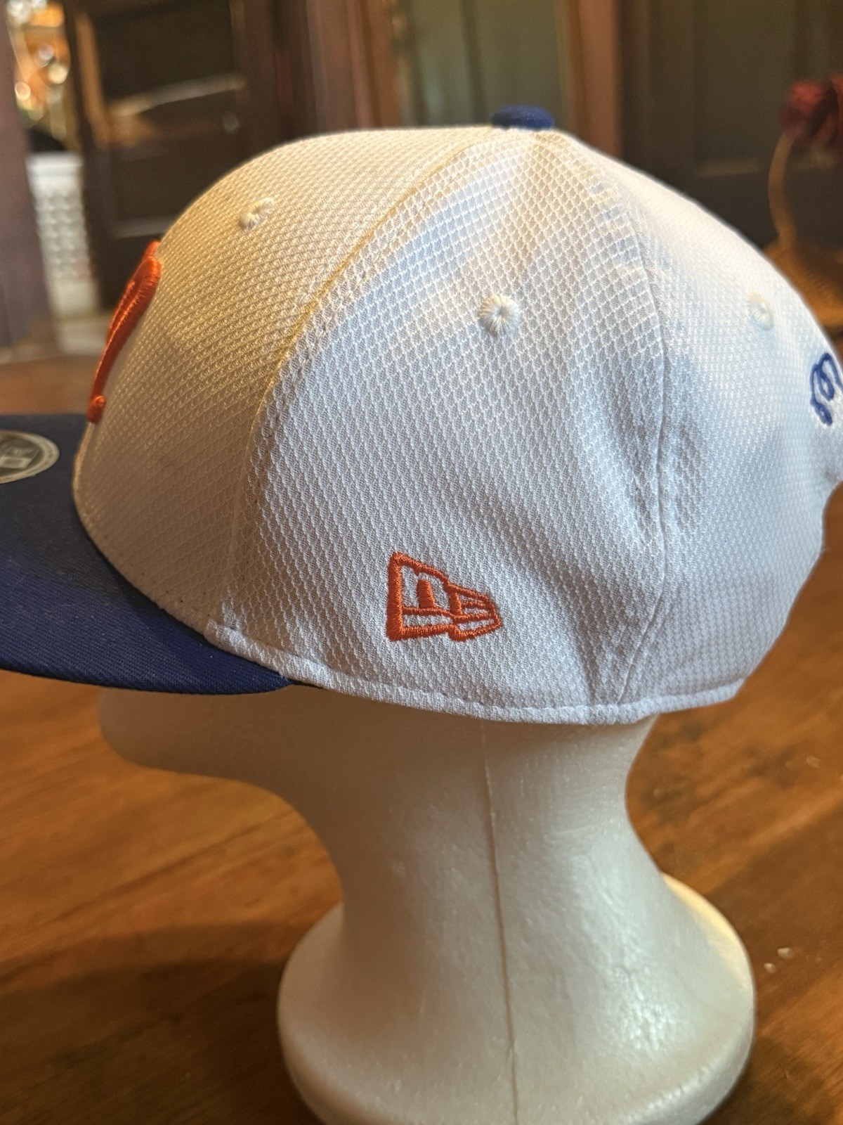 Rare Malbon x New Era 9FIFTY Low Profile Snapback Hat White Navy Orange Golf Cap