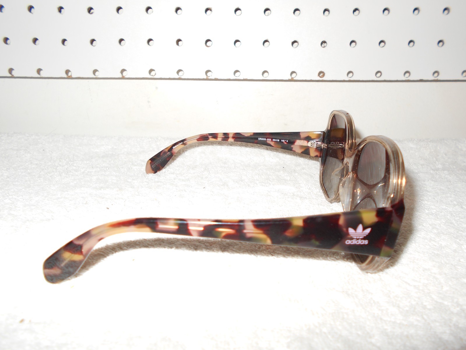 ADIDAS OR0033 TORTOISE FRAMES OVERSIZED WOMENS BLACK LENS SUNGLASSES B2