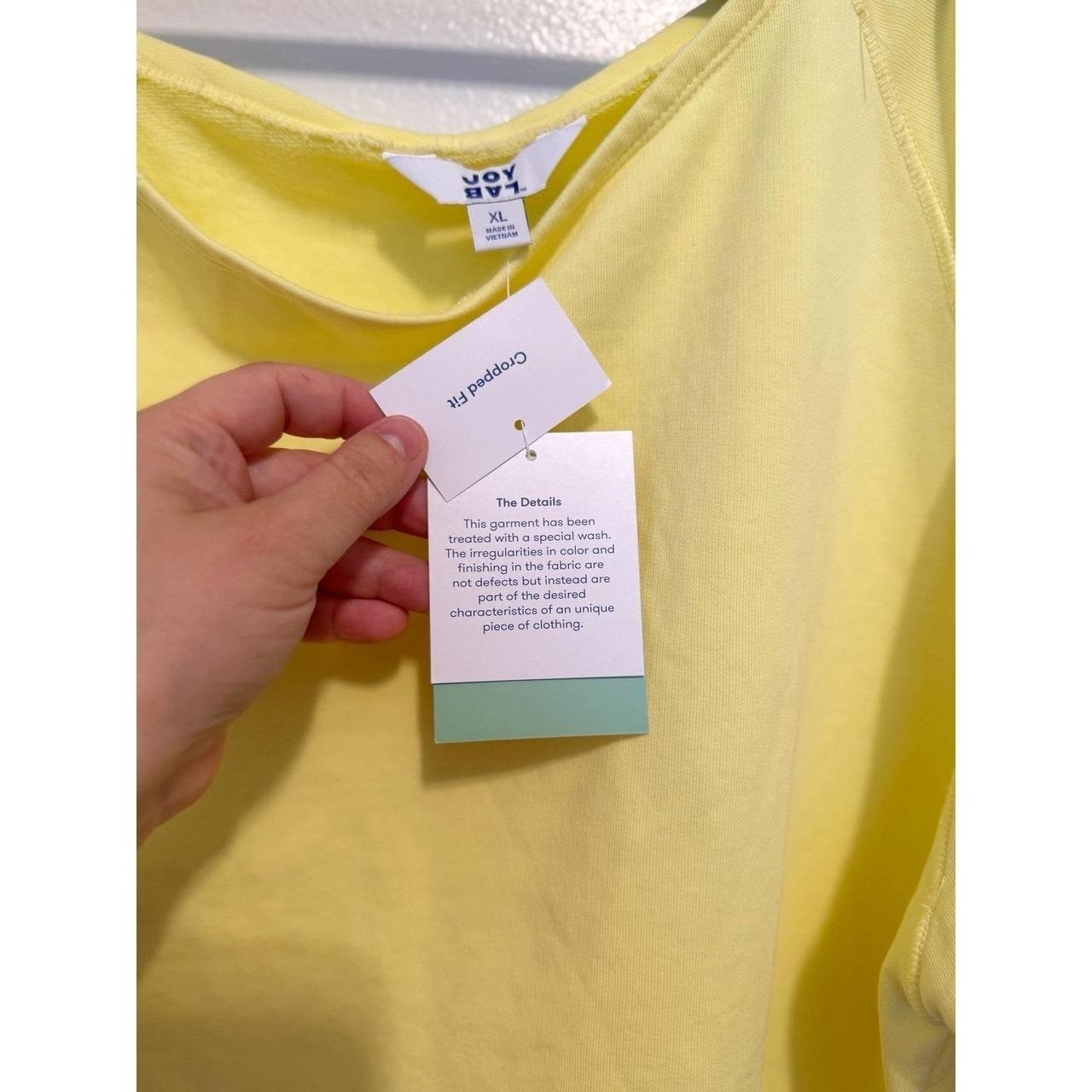 Joylab after shoulder, bright, yellow woman sweater lounge size extra large